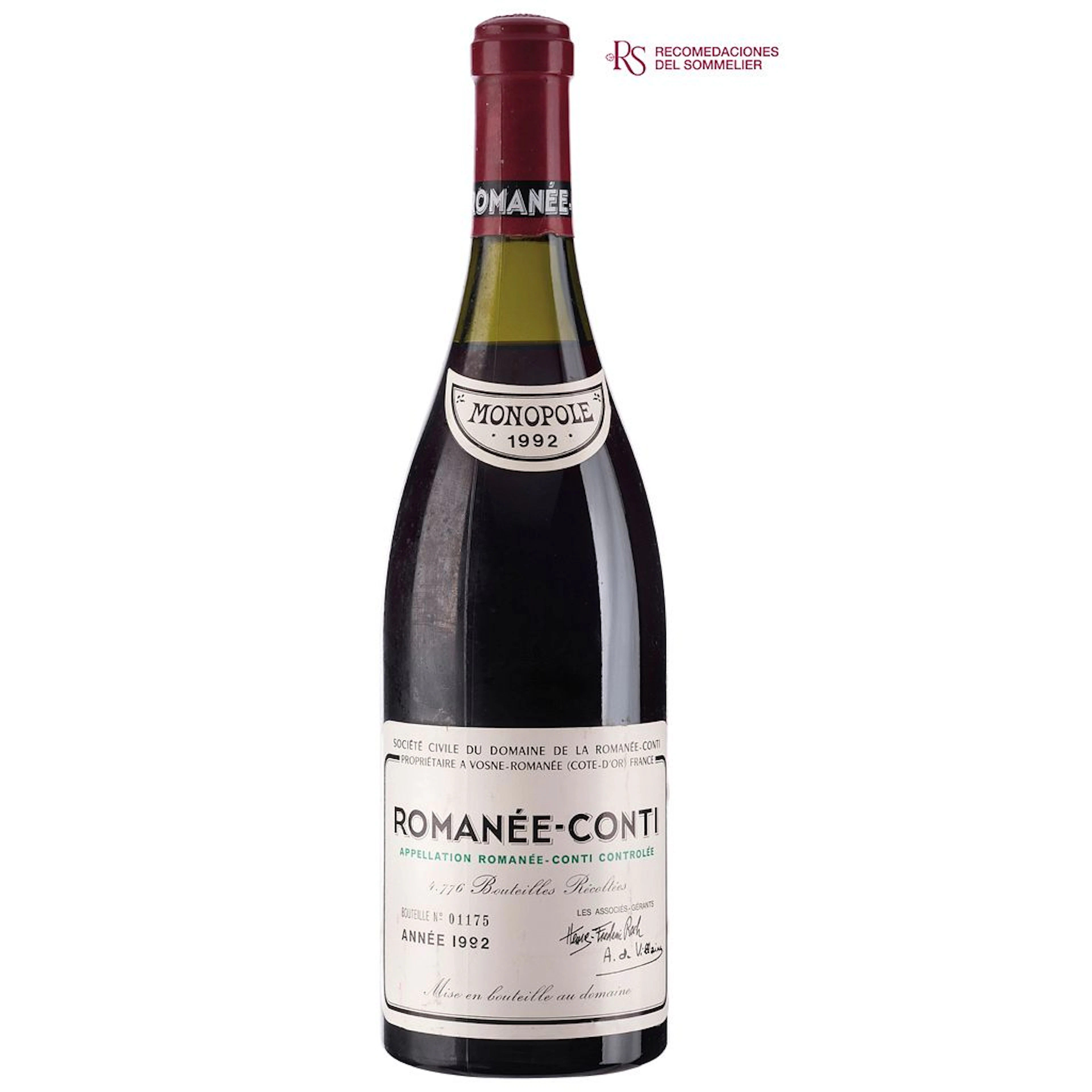 Domaine de la Romanée-Conti "Romanée-Conti" Grand Cru Monopole Cosecha: