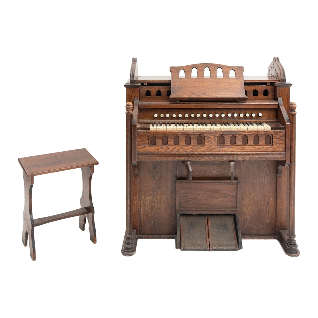 ÓRGANO DE FUELLE, EE. UU, PRINC. SXX. De la firma Estey Organ Co.
