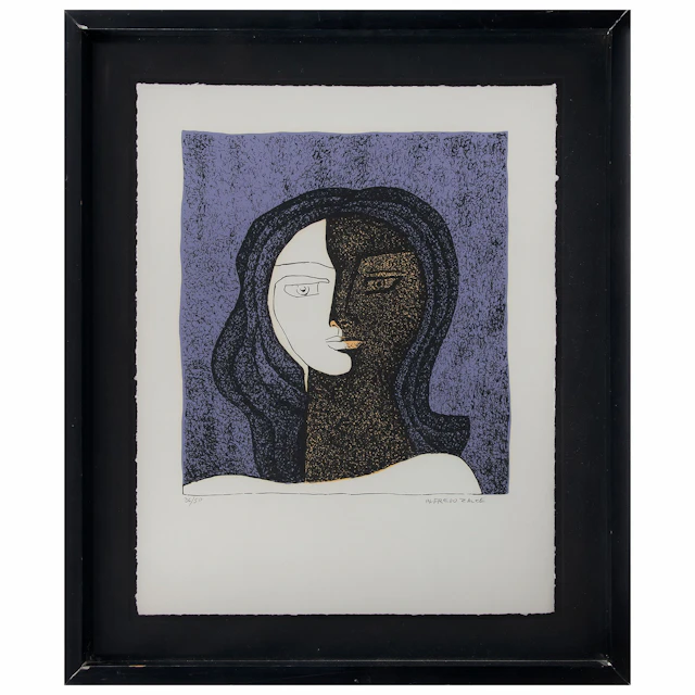 ALFREDO ZALCE. Sin título. Firmado. Serigrafía 36 / 50. 36 x 40 cm