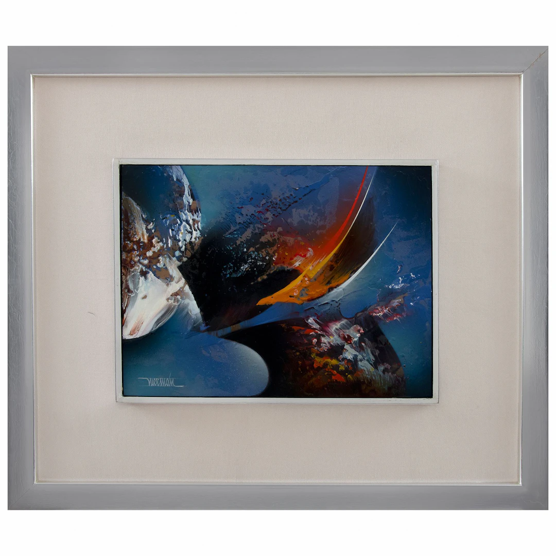 LEONARDO NIERMAN. Meteoro. Firmado. Acrílico sobre masonite. 40 x