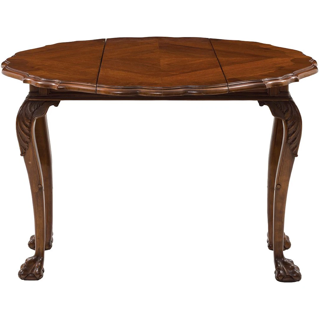 MESA DE ALAS MÉXICO, SIGLO XX Estilo CHIPPENDALE En madera tallada