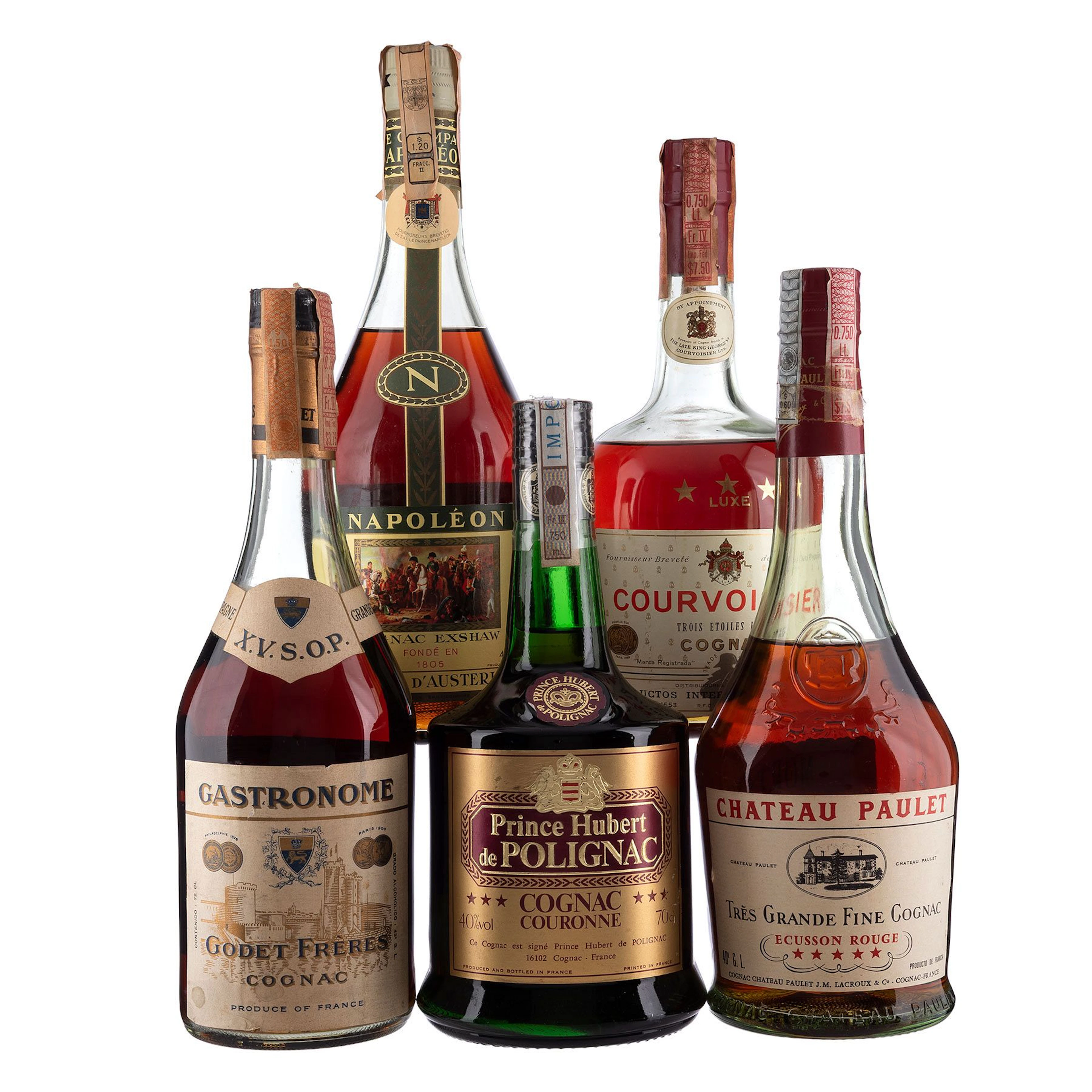 Cognacs Premiums:Chateau Paulet 3 estrellas, Gastrome Godet Freres