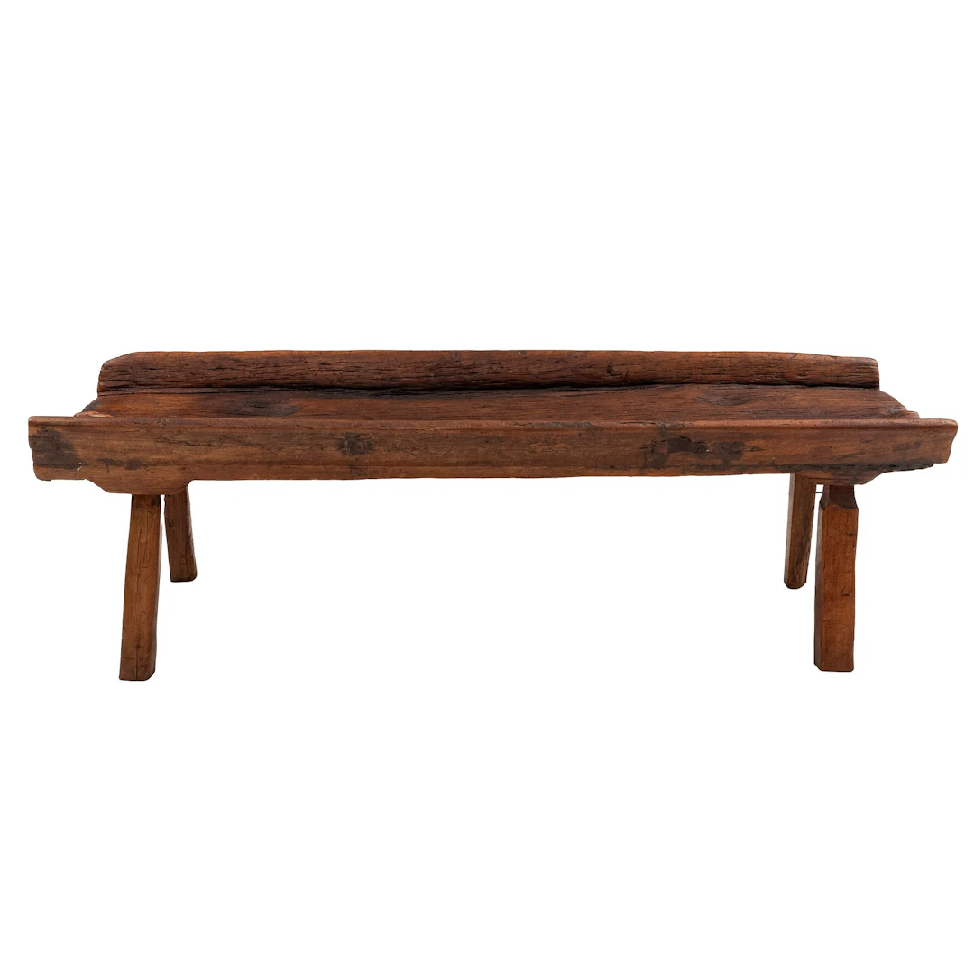 MESA DE CENTRO, MÉXICO, SXX. Estilo Rústico. En madera. Cubierta rectangular