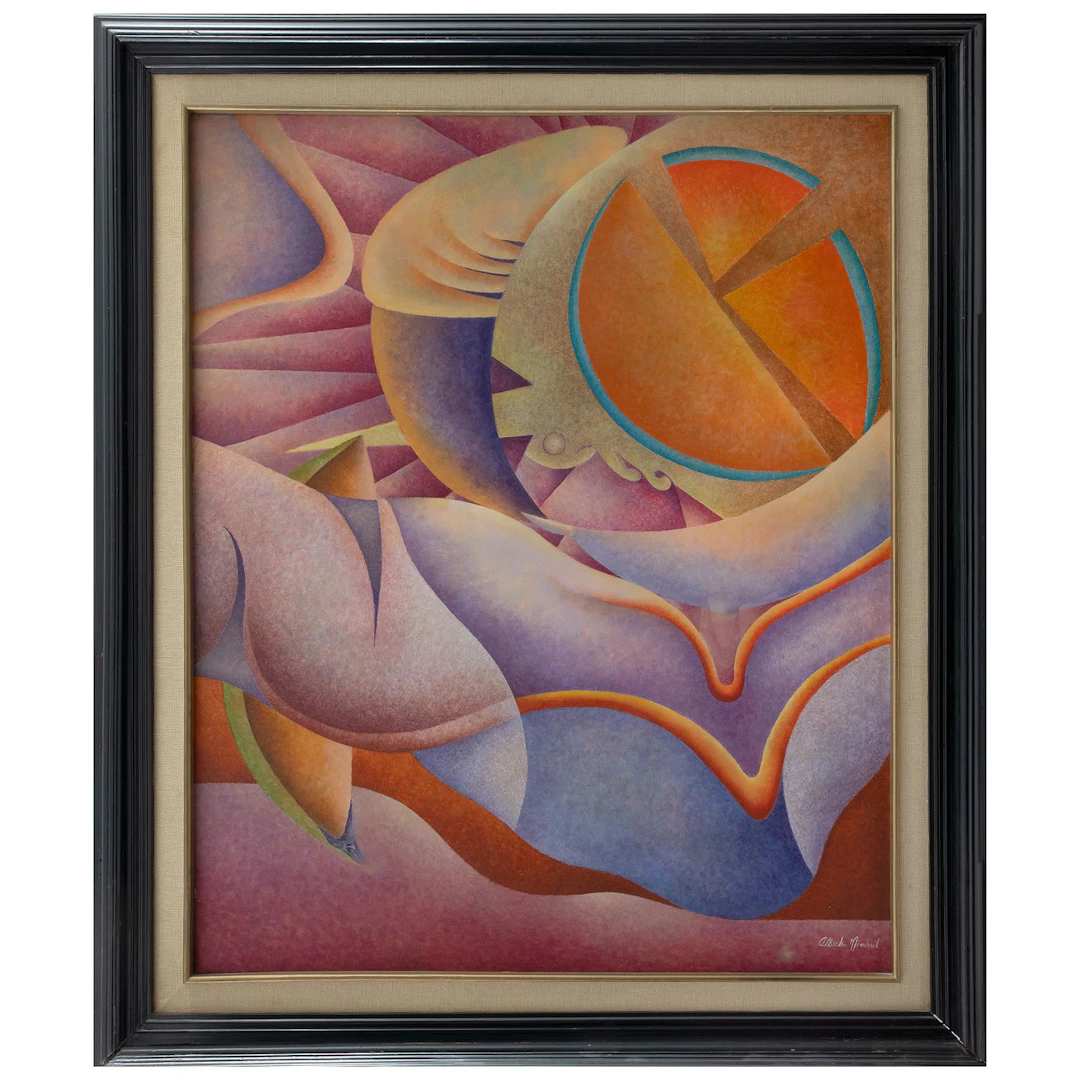 ALBERTO MENDÍVIL. Sin título. Firmado. Óleo sobre tela. 100 x 80 cm