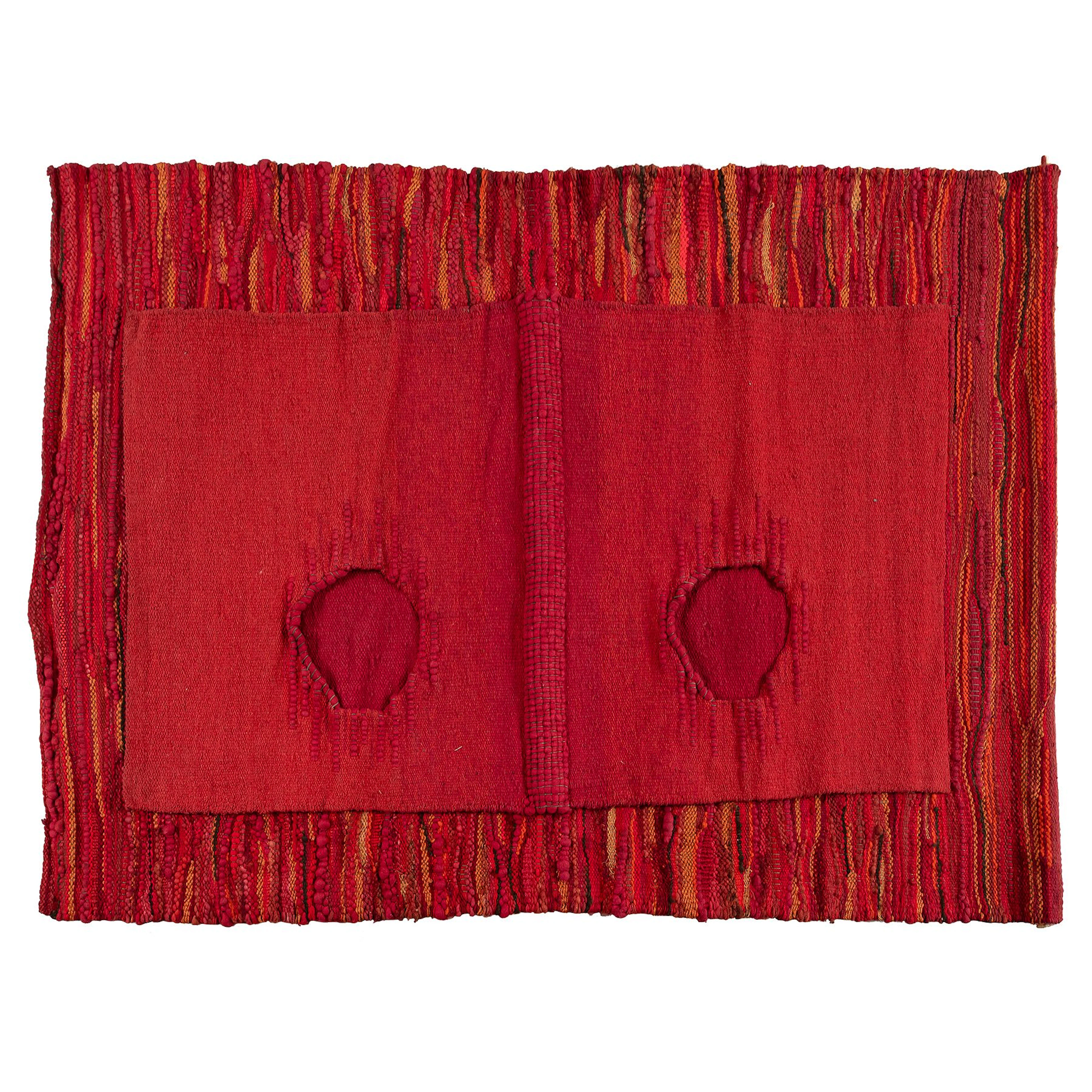 ANDRONA LINARTAS. Pájaro de fuego, ca. 1984. Firmado al reverso. Tapiz