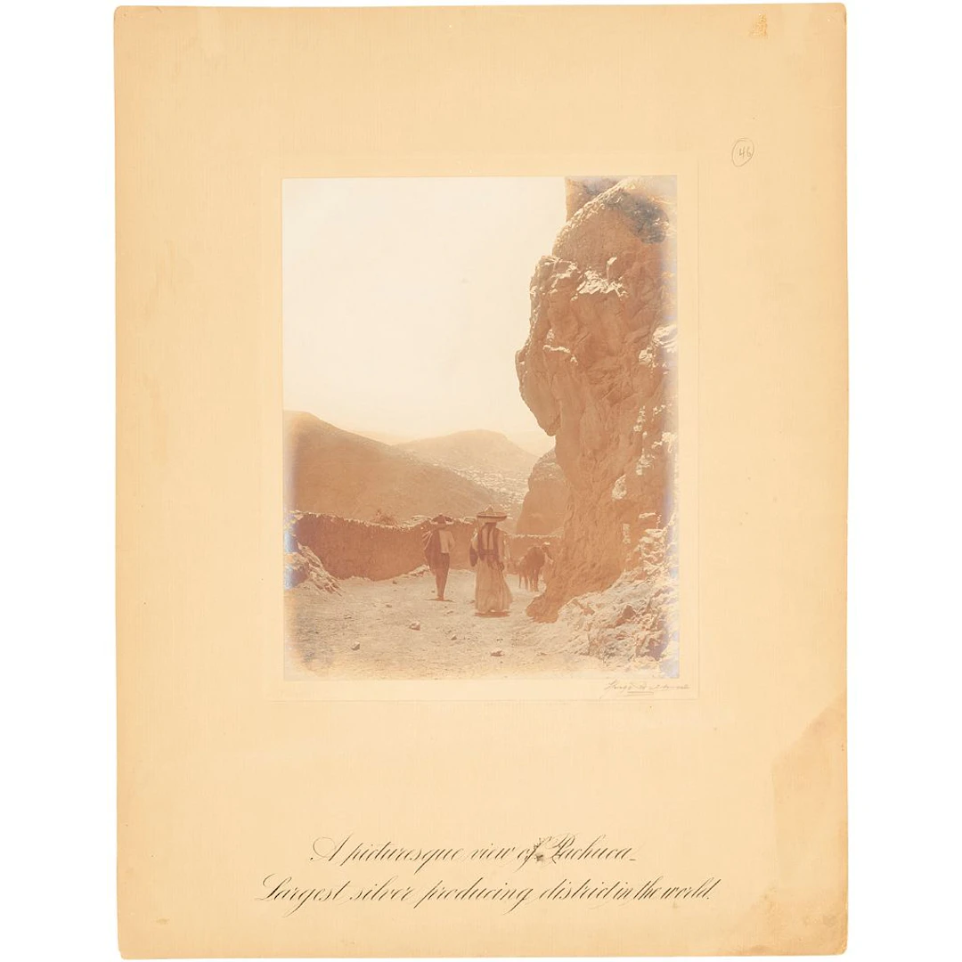 HUGO BREHME. A PICTURESQUE VIEW OF PACHUCA LARGEST SILVER PRODUCING
