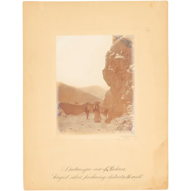 HUGO BREHME. A PICTURESQUE VIEW OF PACHUCA LARGEST SILVER PRODUCING