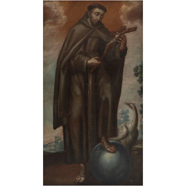 SAN FRANCISCO DE ASÍS MÉXICO, S XVIII Óleo sobre tela