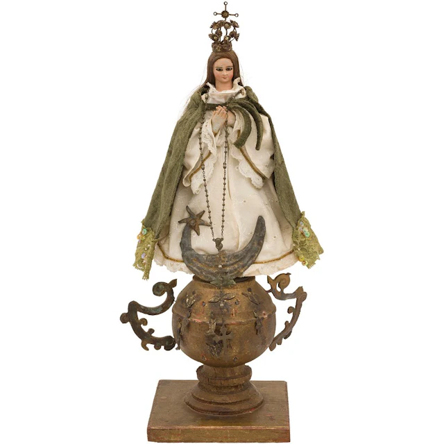 INMACULADA CONCEPCIÓN VESTIDERA MÉXICO, INICIOS DE SIGLO XX Talla