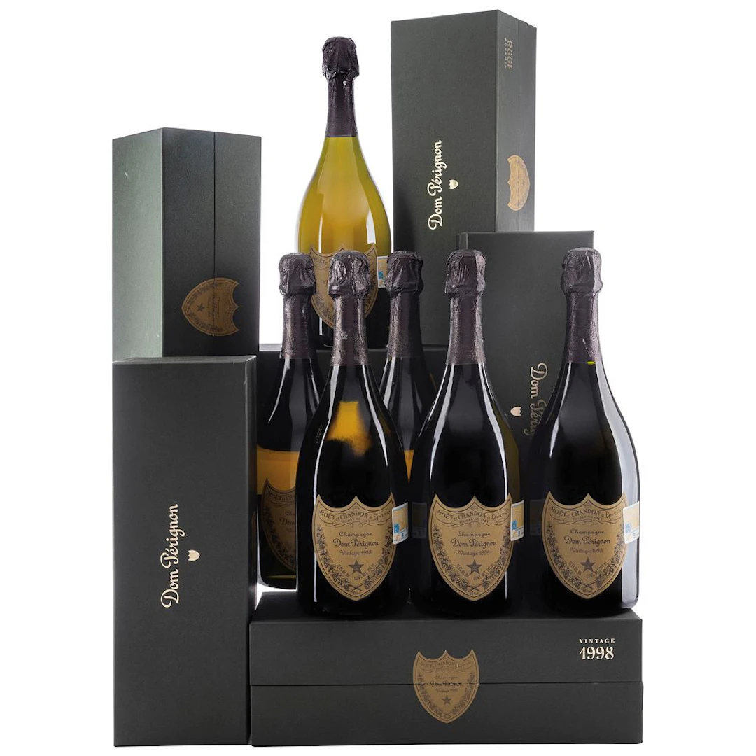 Dom Pérignon Prestige Cuvée Vintage: 1998 Champagne, Francia Piezas: