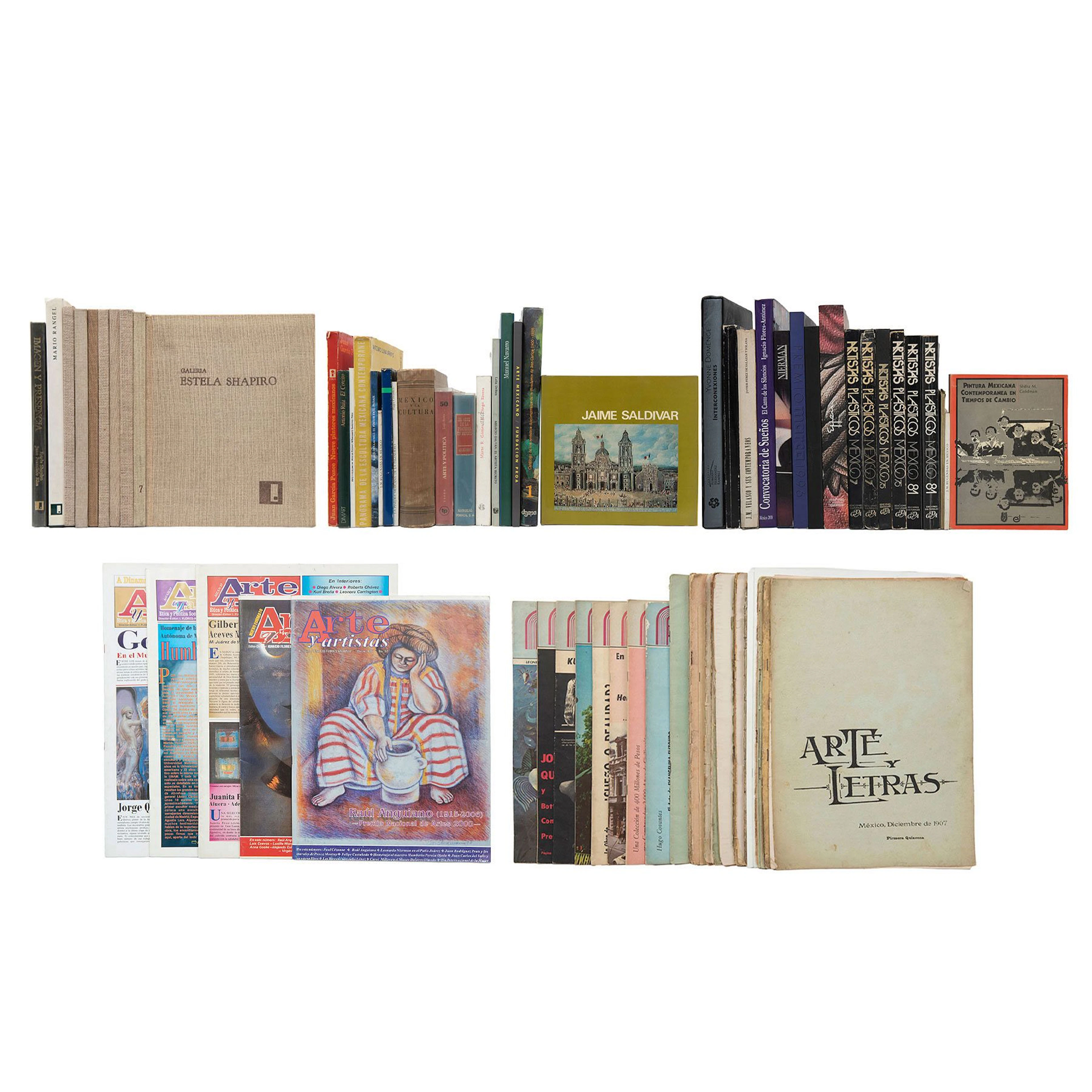 LOTE DE LIBROS, REVISTAS Y PUBLICACIONES SOBRE ARTE. Títulos: Antonio
