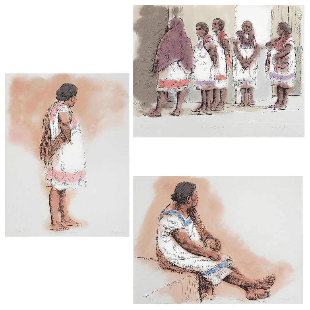 PATRICIO ROBLES GIL. Tetiz Yucatán I, II y III, de la carpeta Mayas.