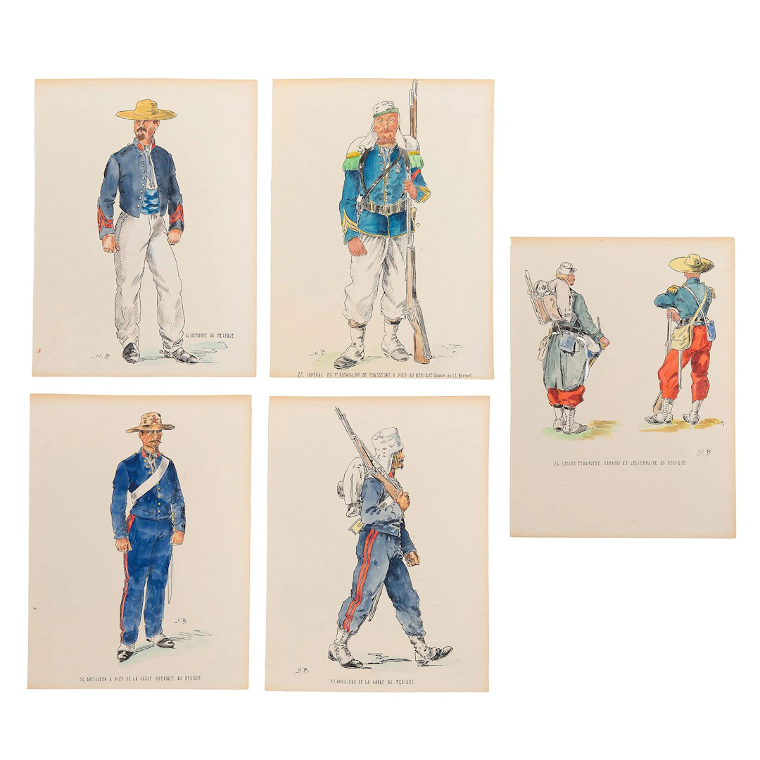 UNIFORMES MILITARES DEL SEGUNDO IMPERIO MEXICANO HENRI BOISSELIER