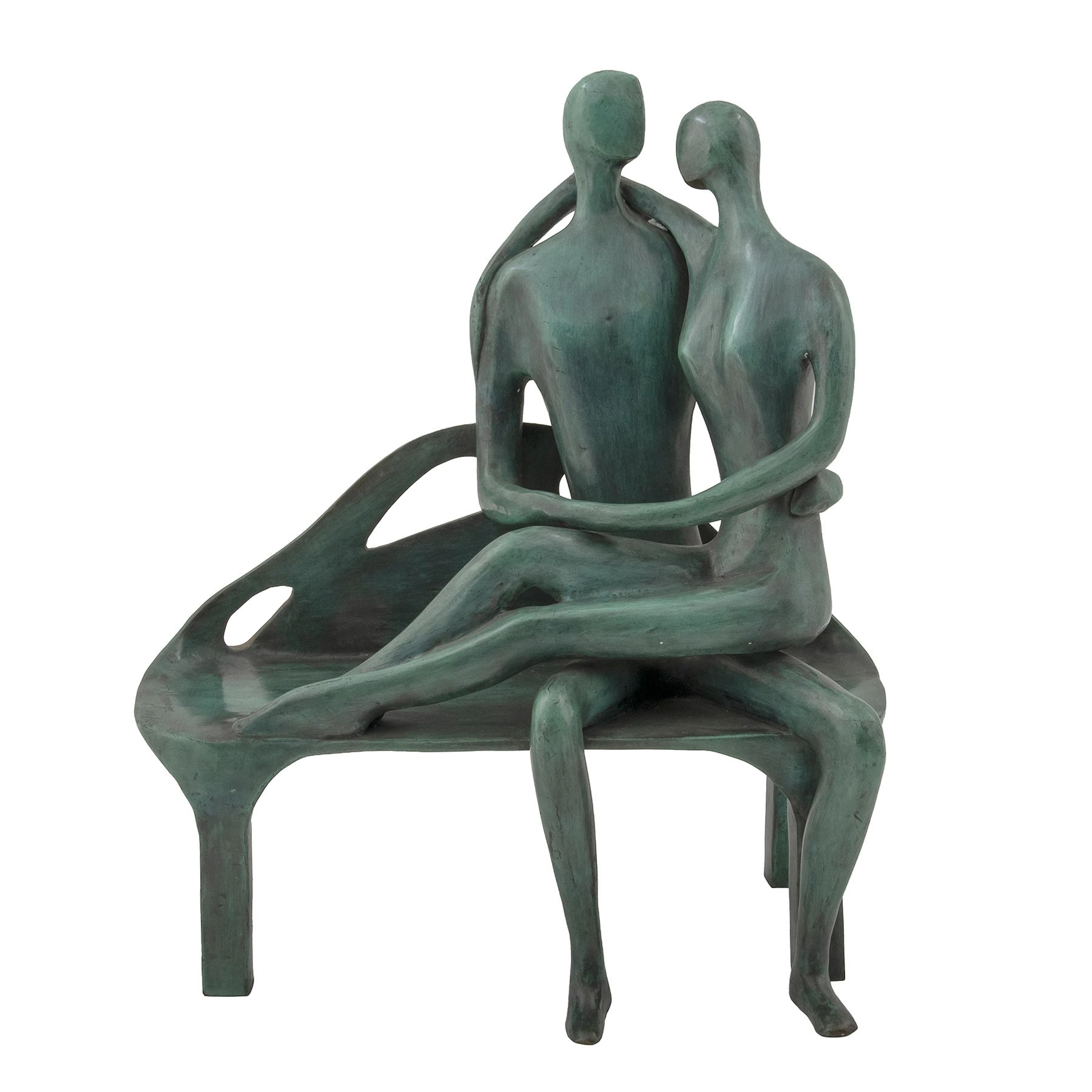JOSÉ J. SHALOM ALMANZOR. Sin título. Firmada. Escultura en bronce