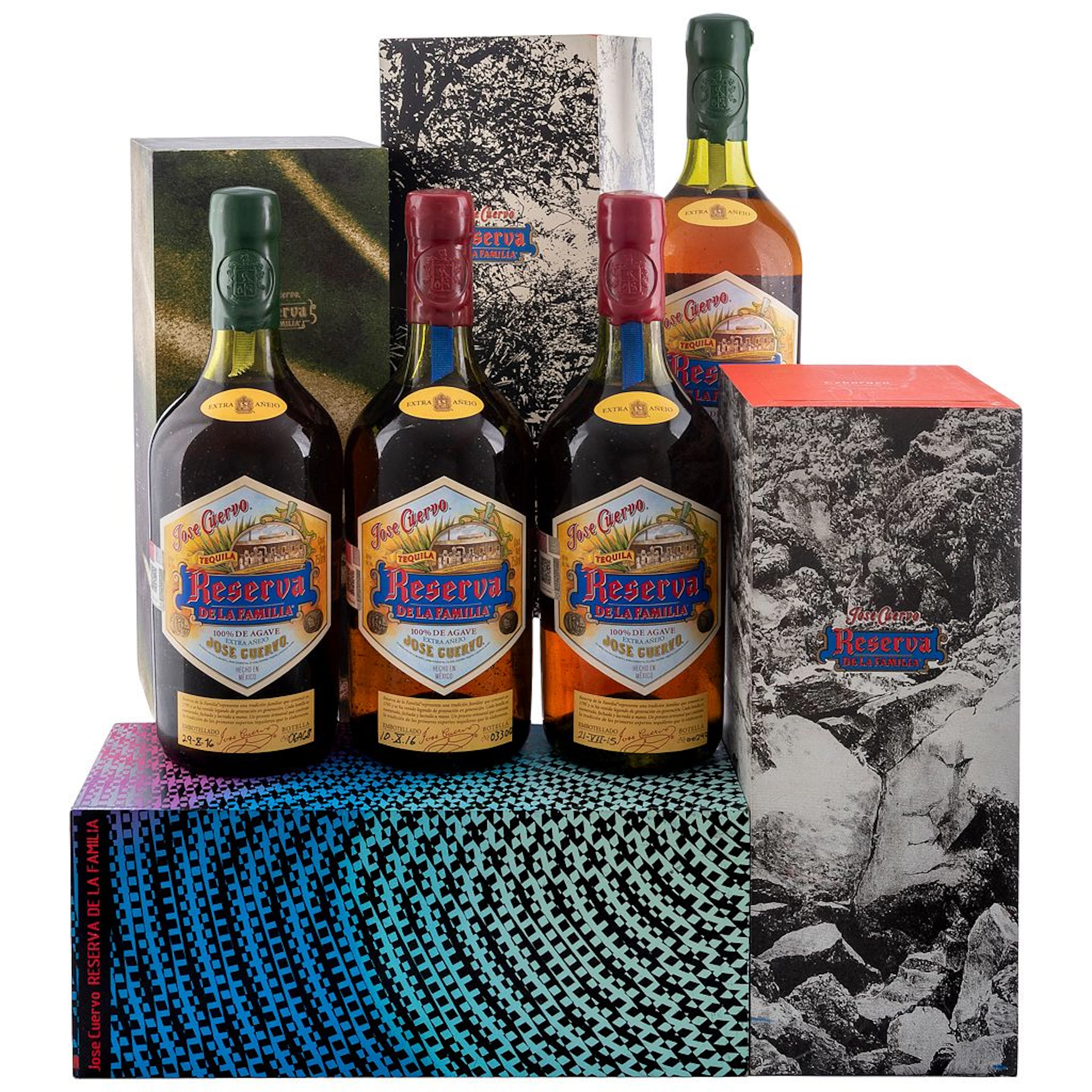 José Cuervo Reserva de la Familia 14, 15, y 16 Tequila Extra añejo
