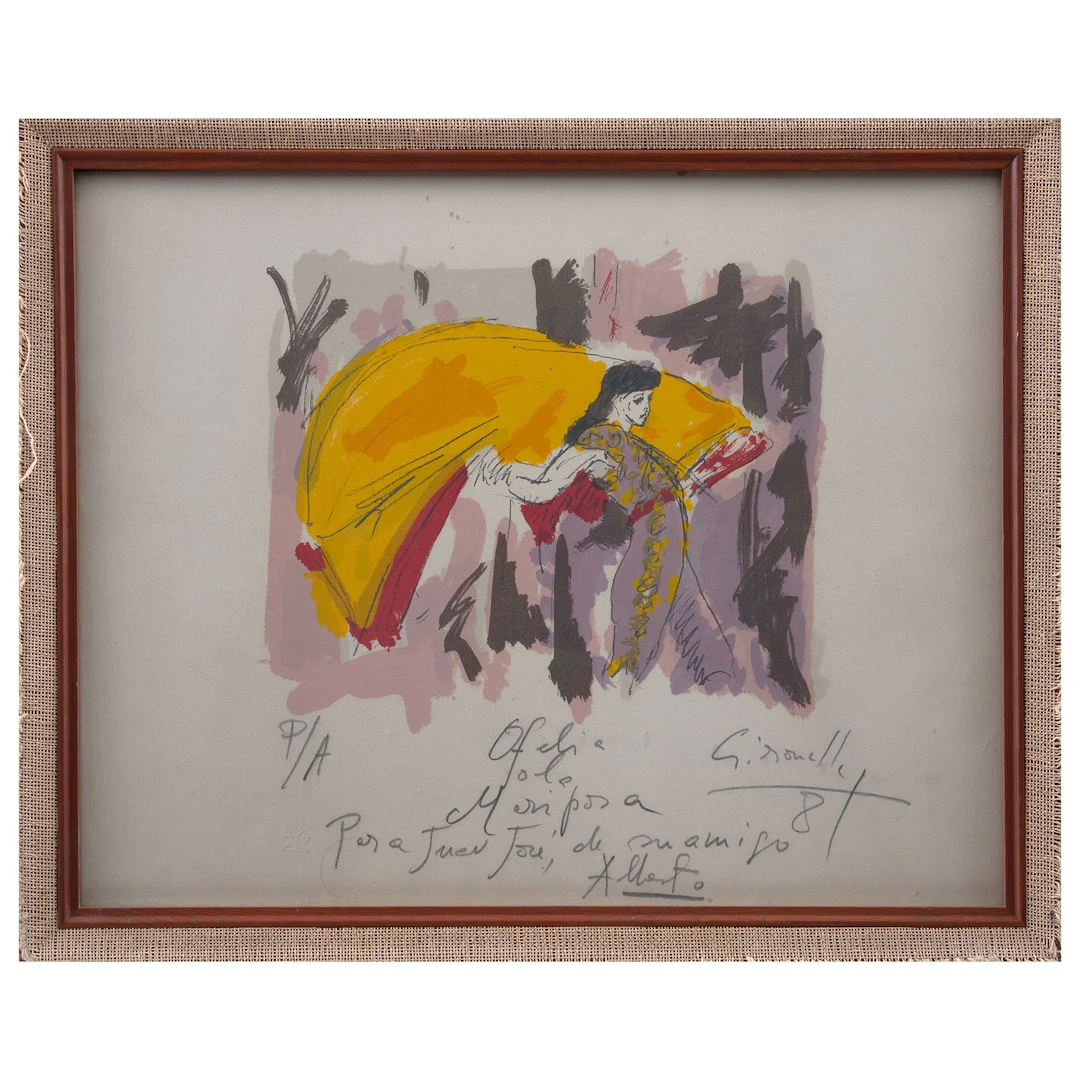 ALBERTO GIRONELLA. Ofelia olé Mariposa. Firmada y fechada 81 a lápiz.