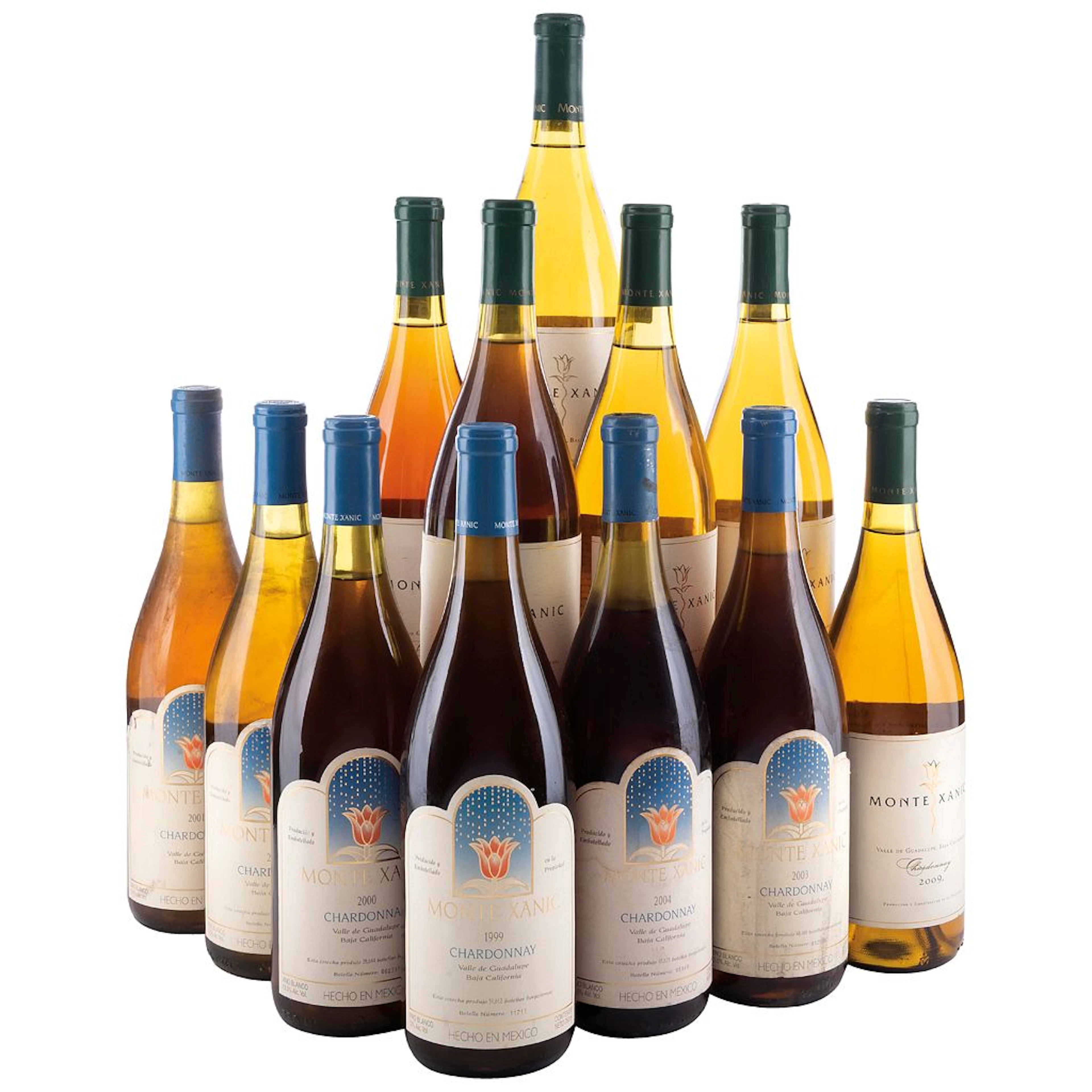 Vertical Chardonnay Cosechas: 99, 00, 01, 02, 03, 04, 05, 06, 08