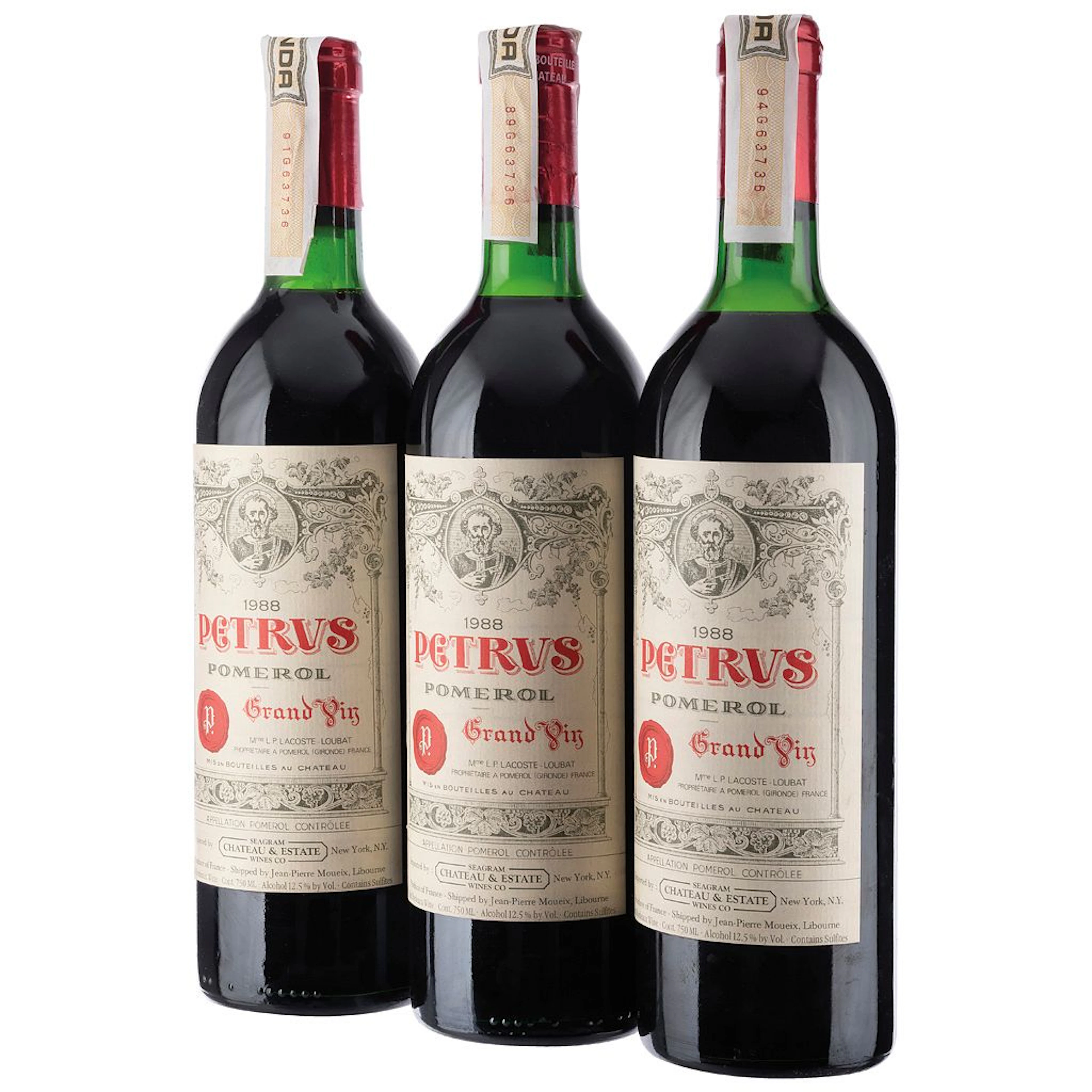 Petrus Grand Vin Cosecha: 1988 Pomerol, Francia Niveles: en el cuello
