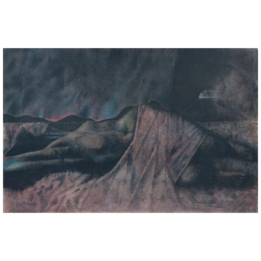 ARMANDO MORALES. Mujer dormida. Firmada y fechada 79. Litografía XII