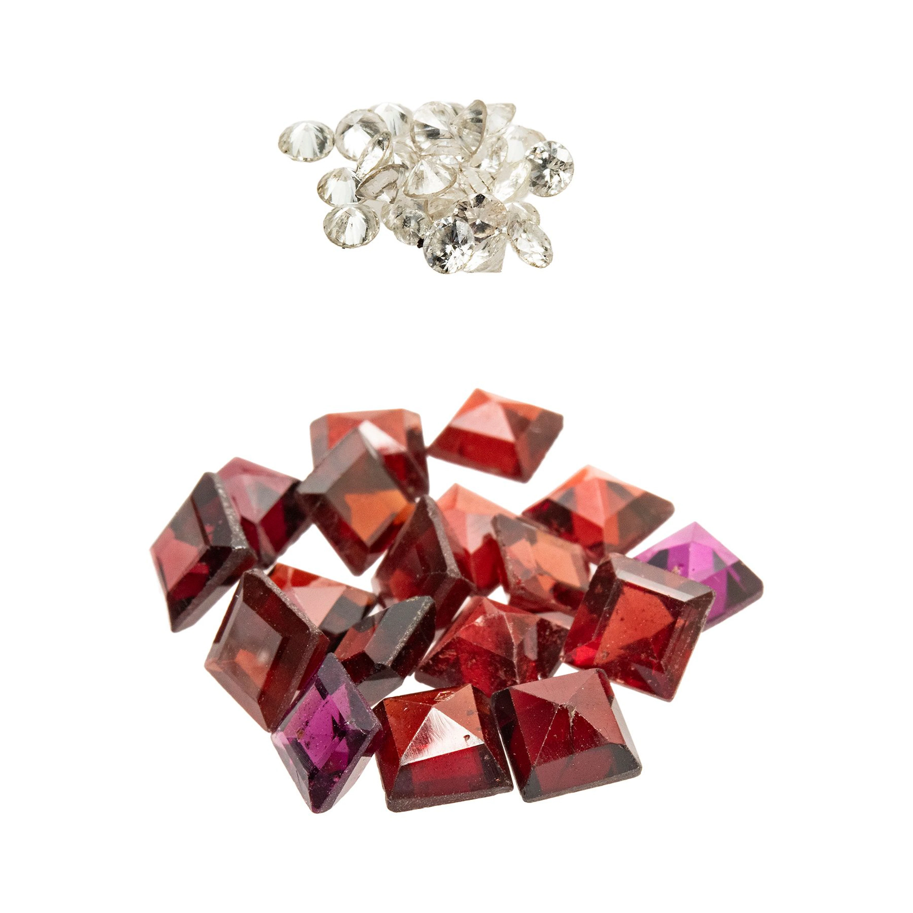 DIAMANTES Y GRANATES SIN MONTAR