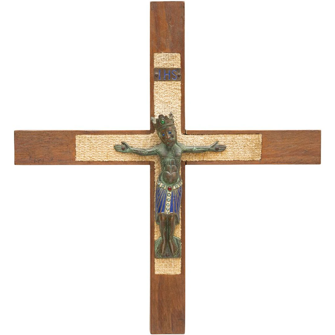 TALLER DE MODEST MORATÓ OJER. CRISTO CRUCIFICADO Fundición en bronce
