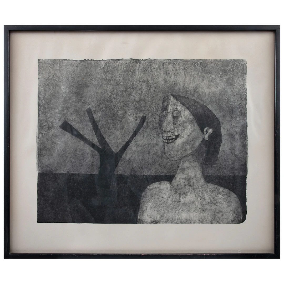 RUFINO TAMAYO. Mujer sonriente, de la serie Tamayo 90 aniversario