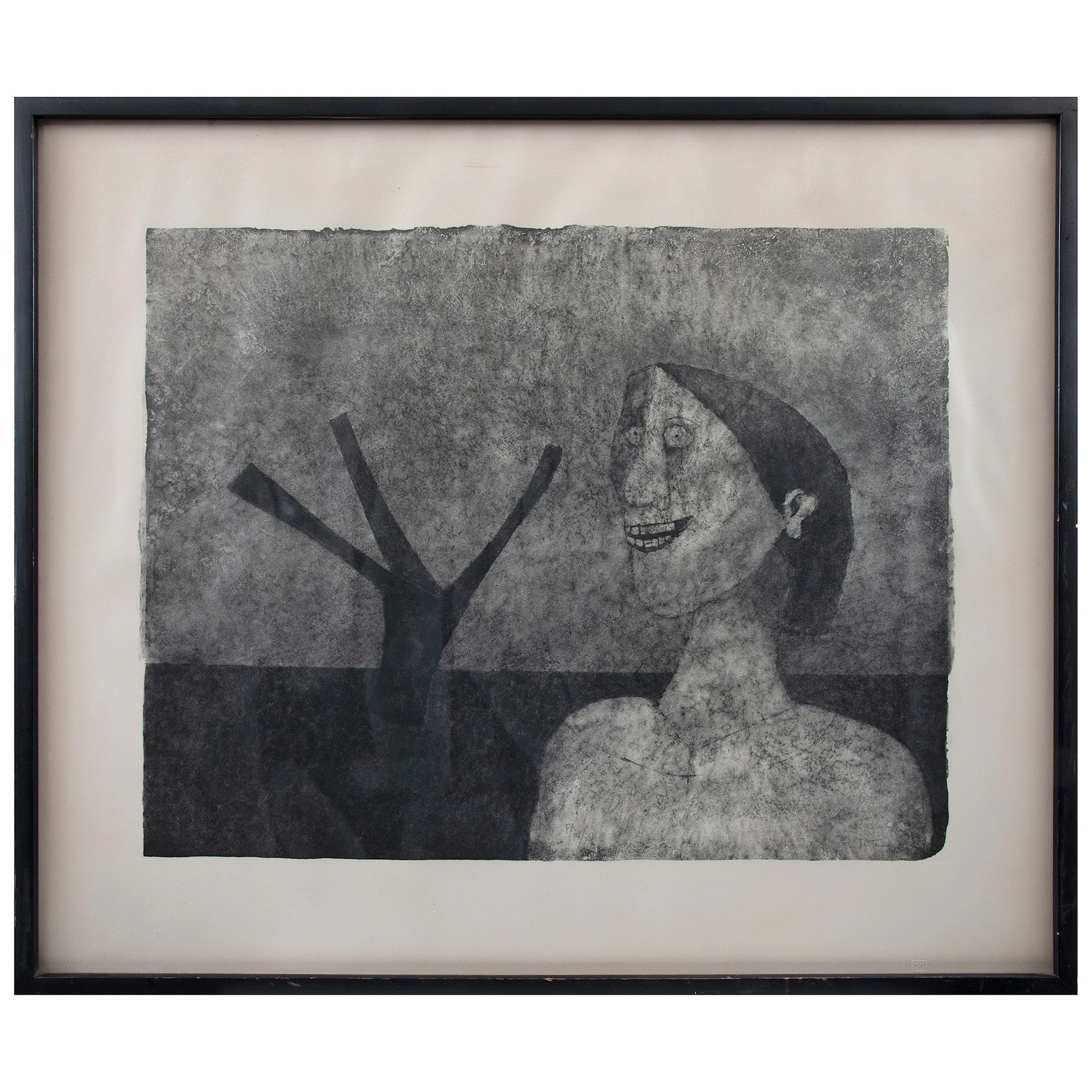 RUFINO TAMAYO. Mujer sonriente, de la serie Tamayo 90 aniversario