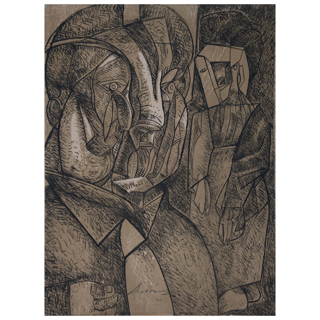 JOSÉ LUIS CUEVAS. Sin título. Firmada. Litografía 112 / 200. 80 x 59 cm