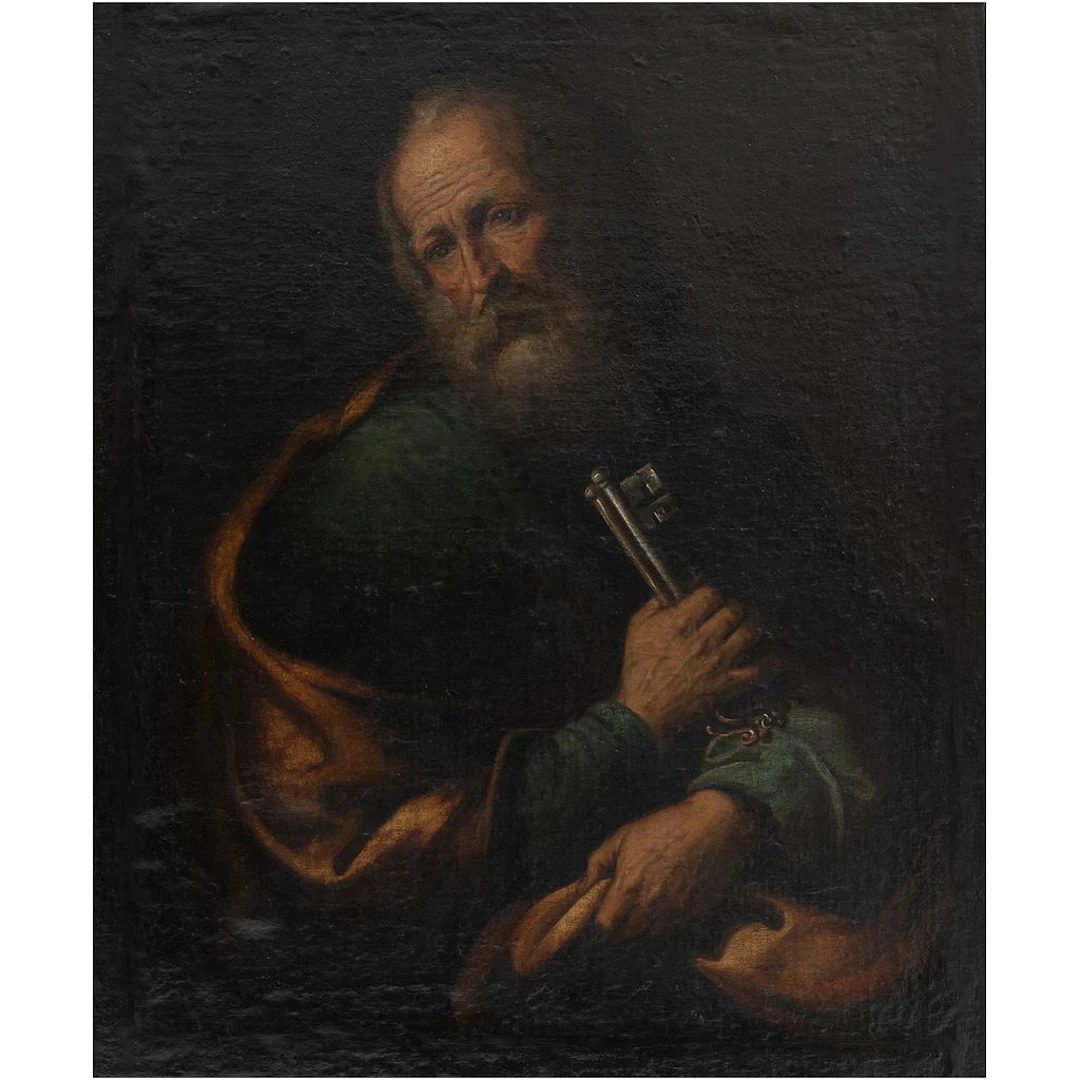 A PARTIR DE JOSÉ DE RIBERA SAN PEDRO CON LAS LLAVES DE LA IGLESIA
