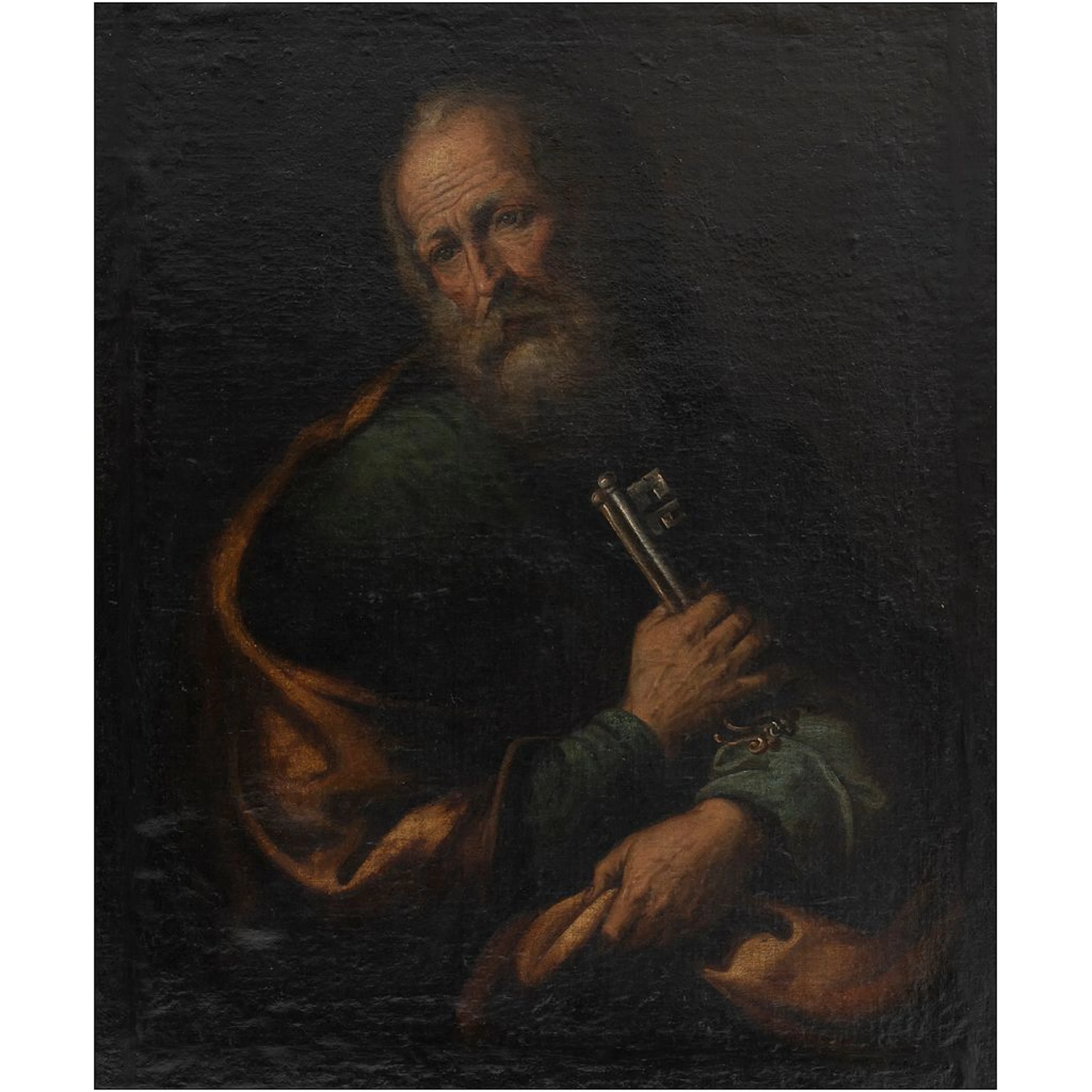 A PARTIR DE JOSÉ DE RIBERA SAN PEDRO CON LAS LLAVES DE LA IGLESIA