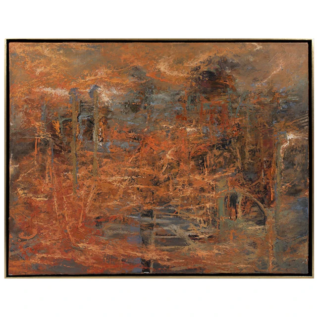 ARTURO BUITRÓN. Atardecer, de la serie Paisajes sin horizonte. Firmada