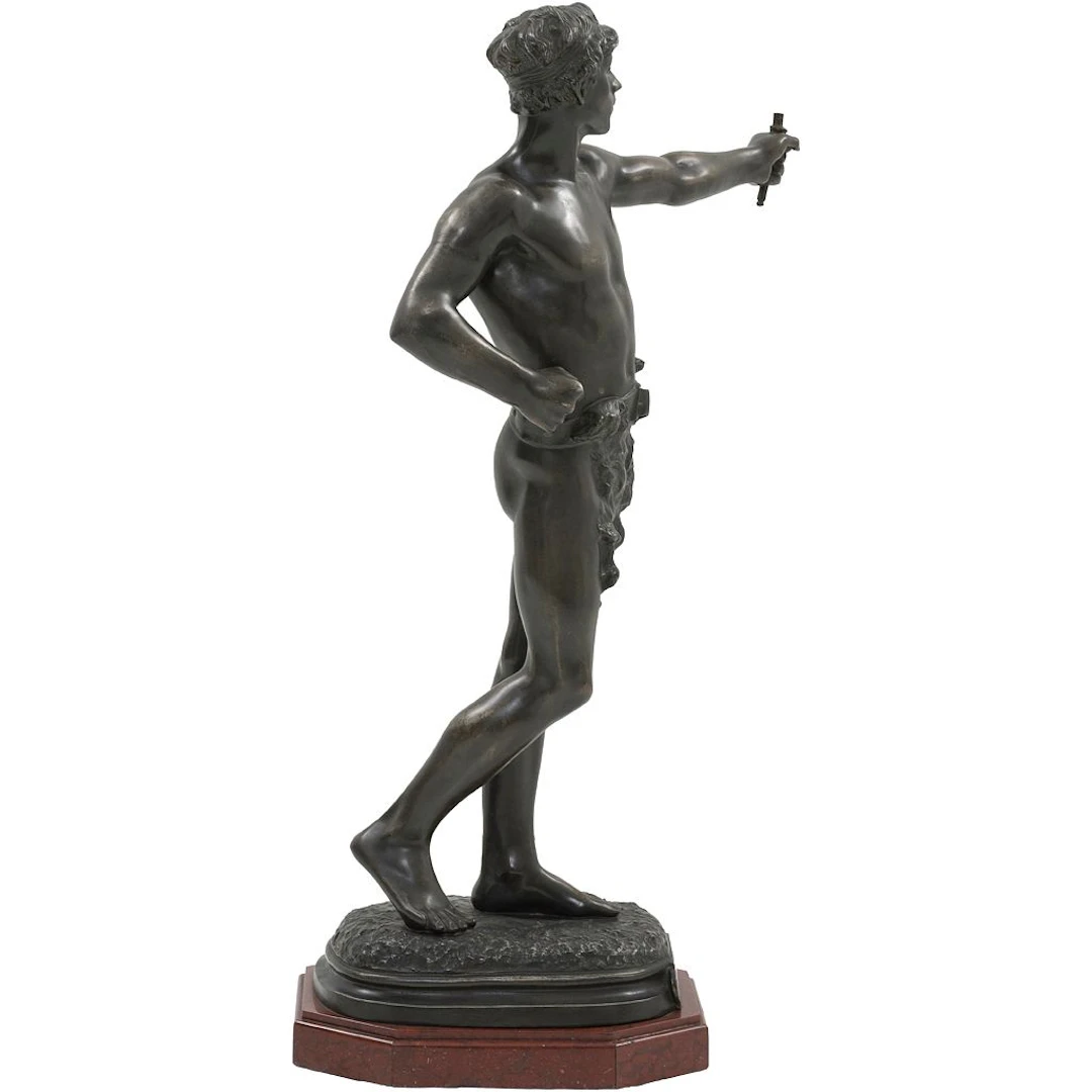 LLUÍS DOMÈNECH I VICENTE (ESPAÑA, 1873 -1920) AUI VICTORI. En bronce
