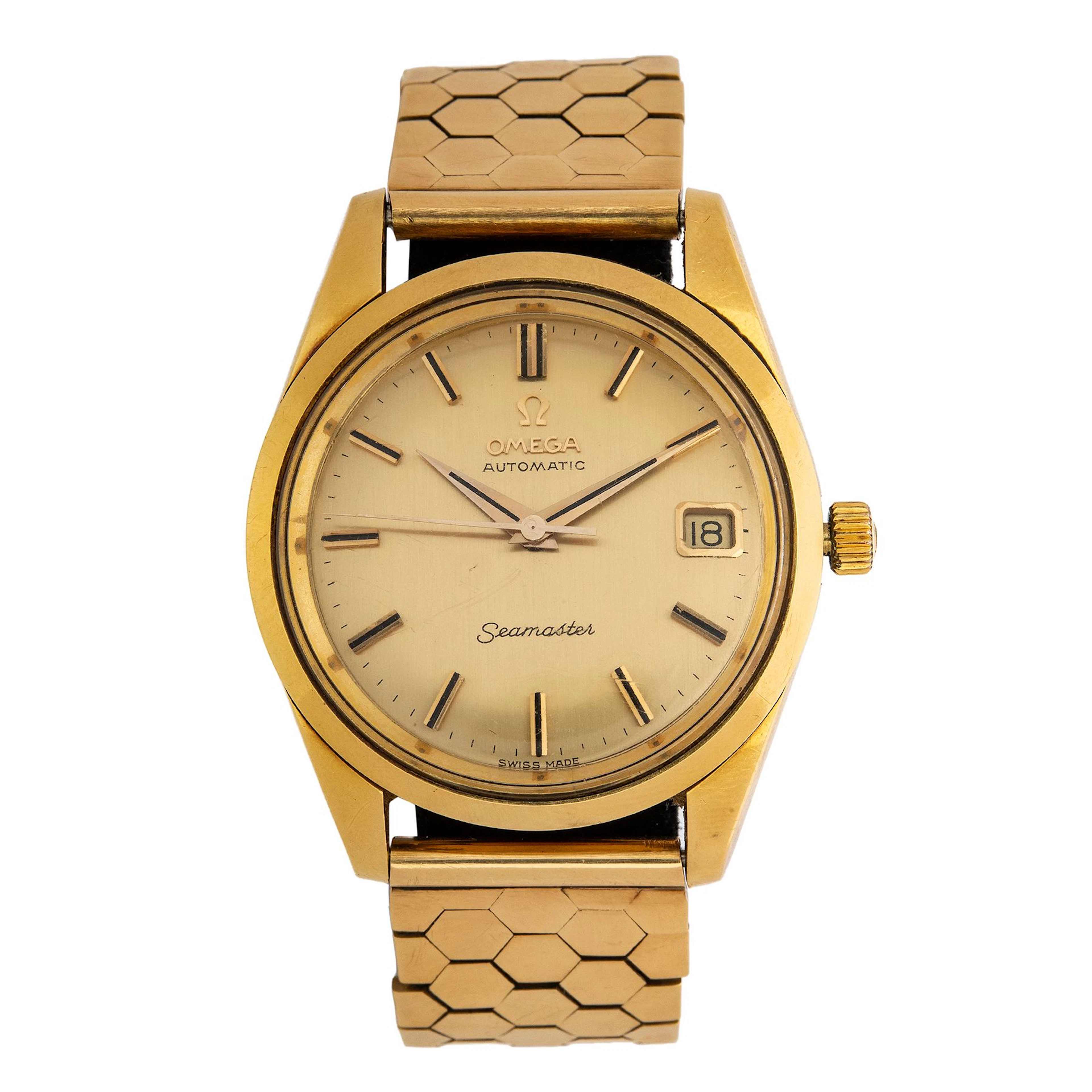 RELOJ OMEGA SEMASTER EN ORO AMARILLO DE 18K REF. 166010-64
