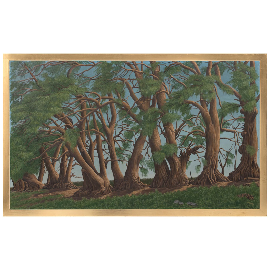 NICOLÁS MORENO. Sin título. Firmado y fechado 57. Óleo sobre tela. 73 x 122 cm