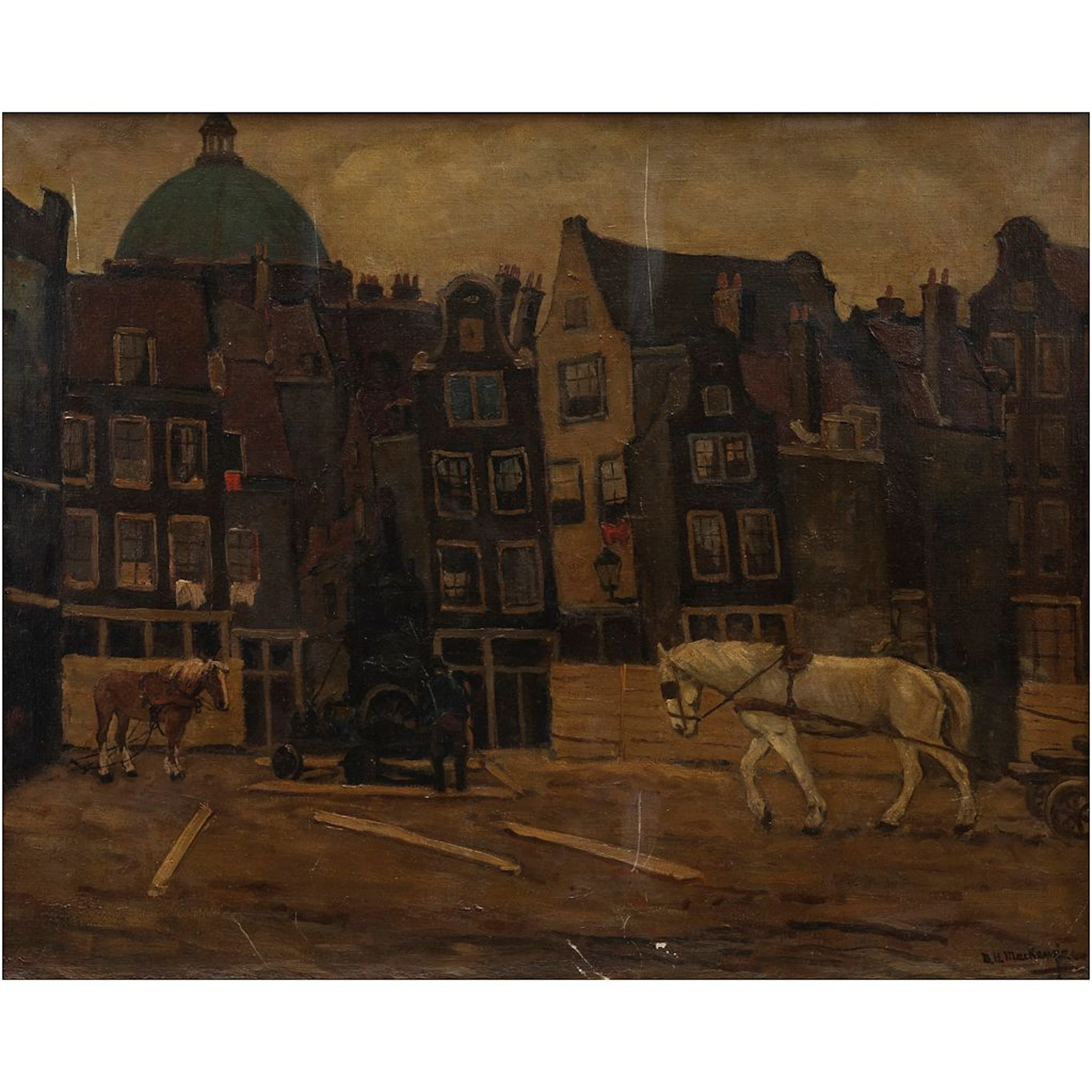 MARIE HENRY MACKENZIE (PAÍSES BAJOS, 1878-1961) Óleo sobre tela Firmado