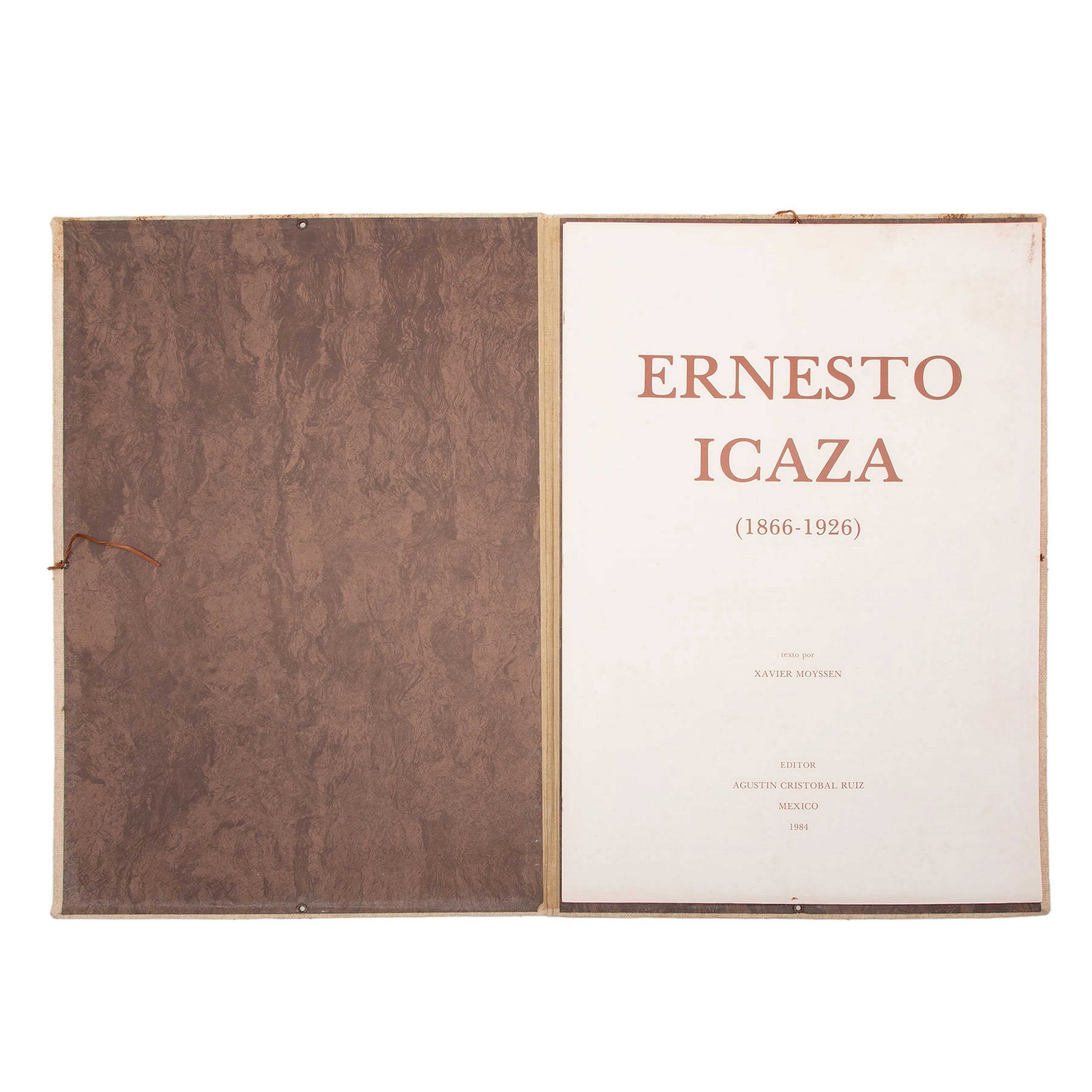 XAVIER MOYSSEN (TEXTO)-AGUSTÍN CRISTÓBAL RUIZ(EDITOR) ERNESTO ICAZA