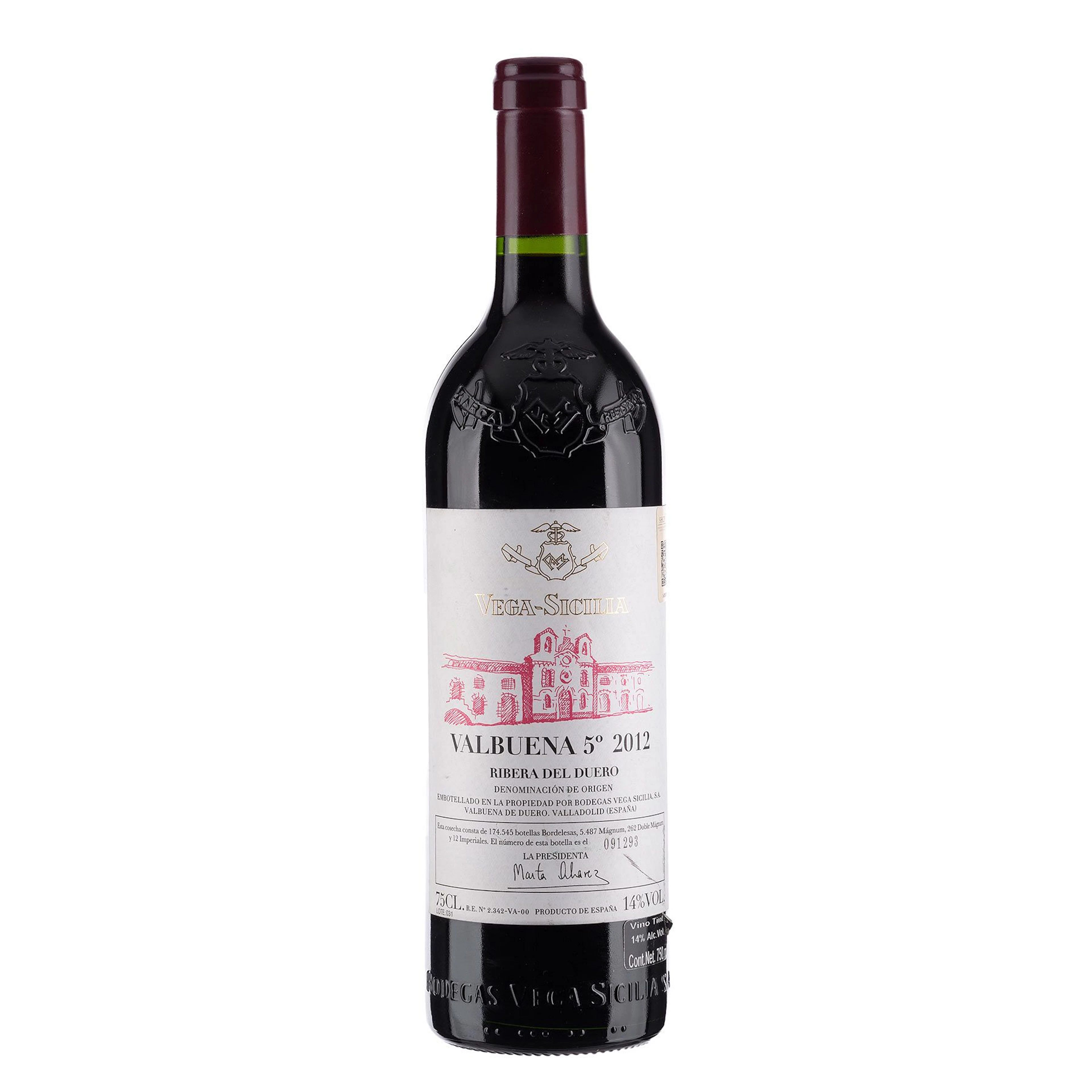 Vega Sicilia Tinto Valbuena 5º Cosecha: 2012 Ribera del Duero, España