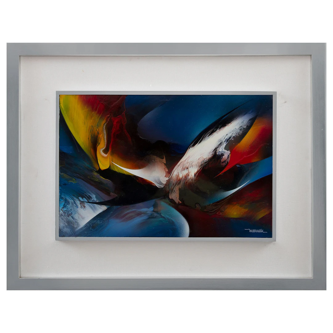 LEONARDO NIERMAN. Solar. Firmado. Óleo sobre masonite. 40 x 60 cm