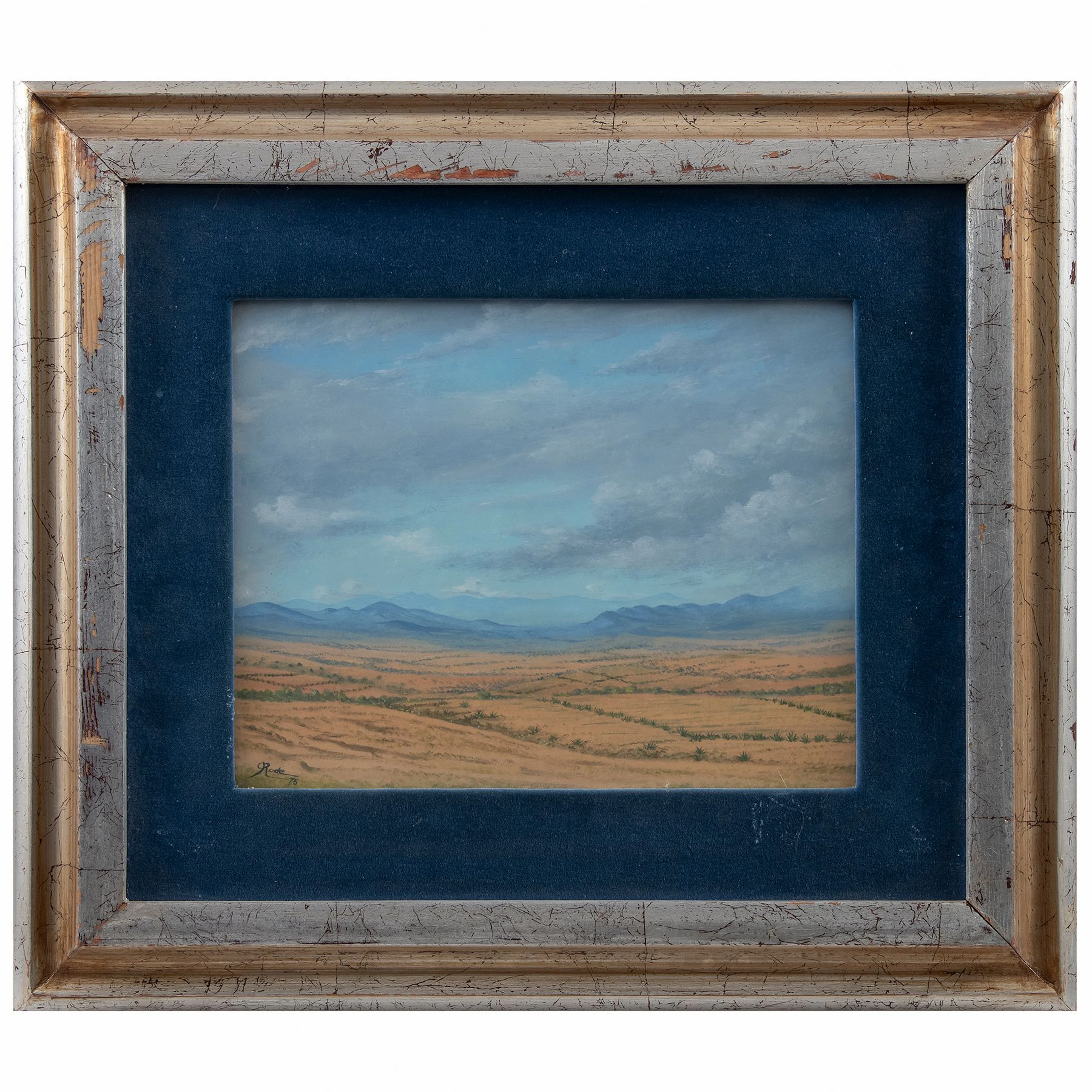 GUILLERMO RODE. Sin título. Firmado y fechado 76. Óleo sobre tela. 23 x 29 cm