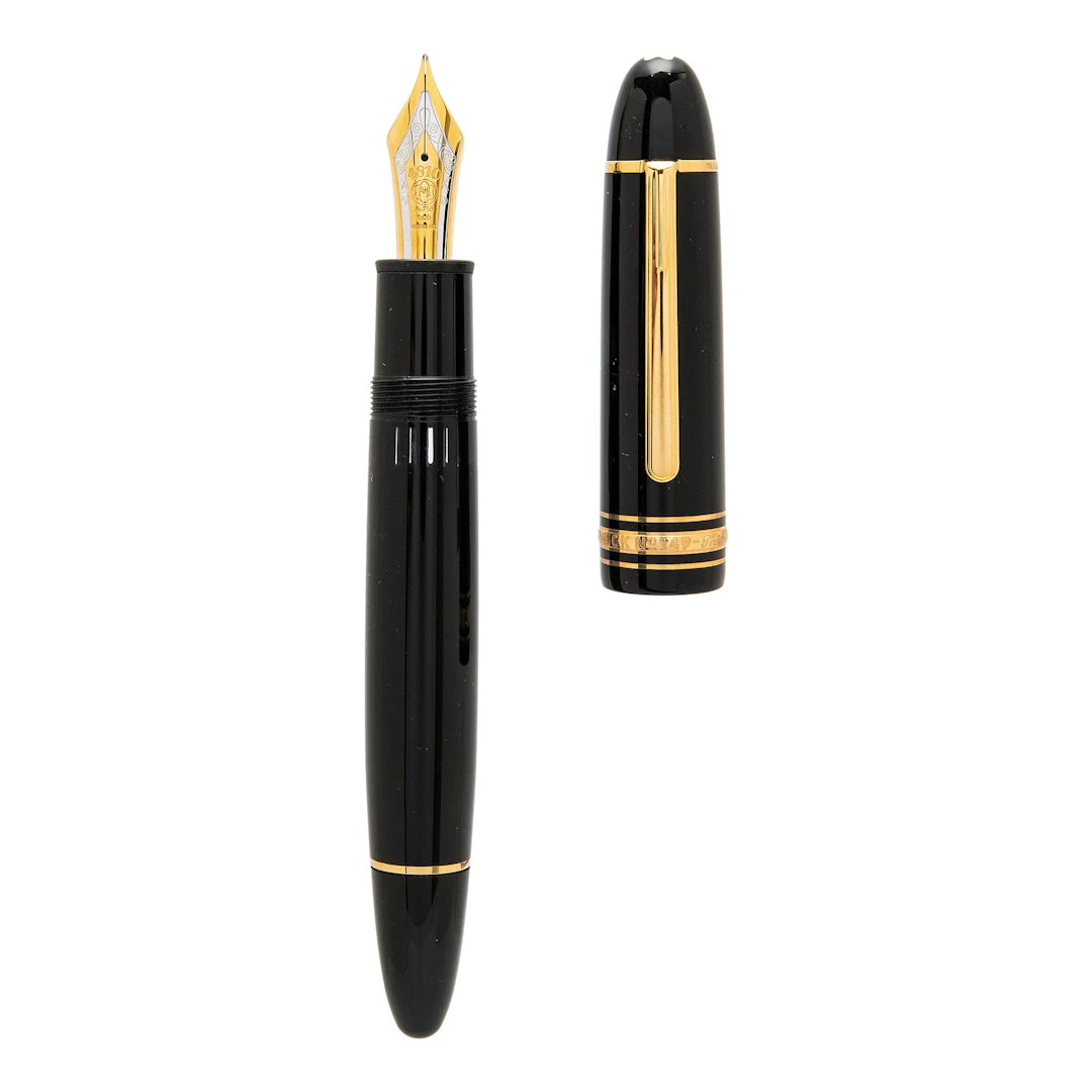PLUMA FUENTE MONTBLANC MEISTERSTÜCK No. 149 EN RESINA NOBLE Y METAL DORADO