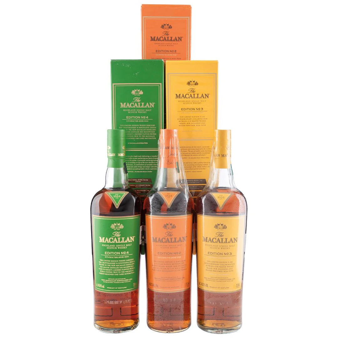 Macallan Numbers Edition No. 2 3 y 4