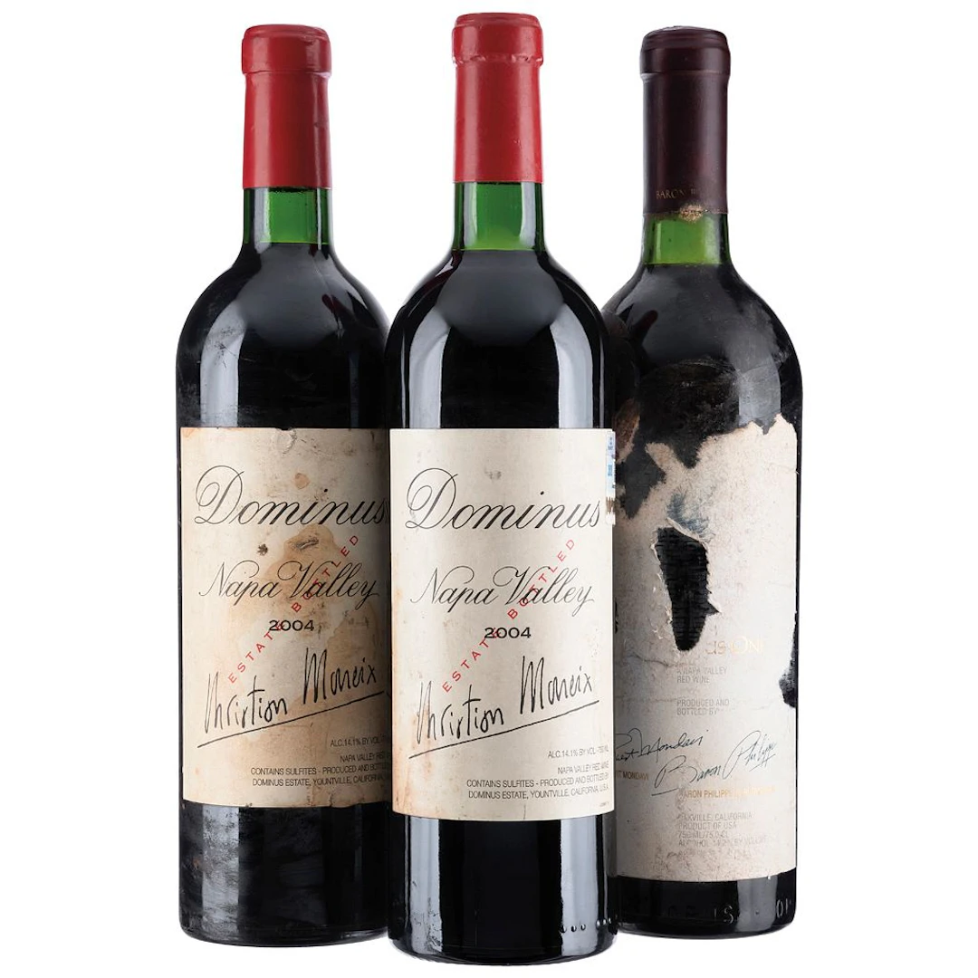 Premium de Napa: Opus One Cosecha: 2001 90 / 100y Dominus Estate cosecha: