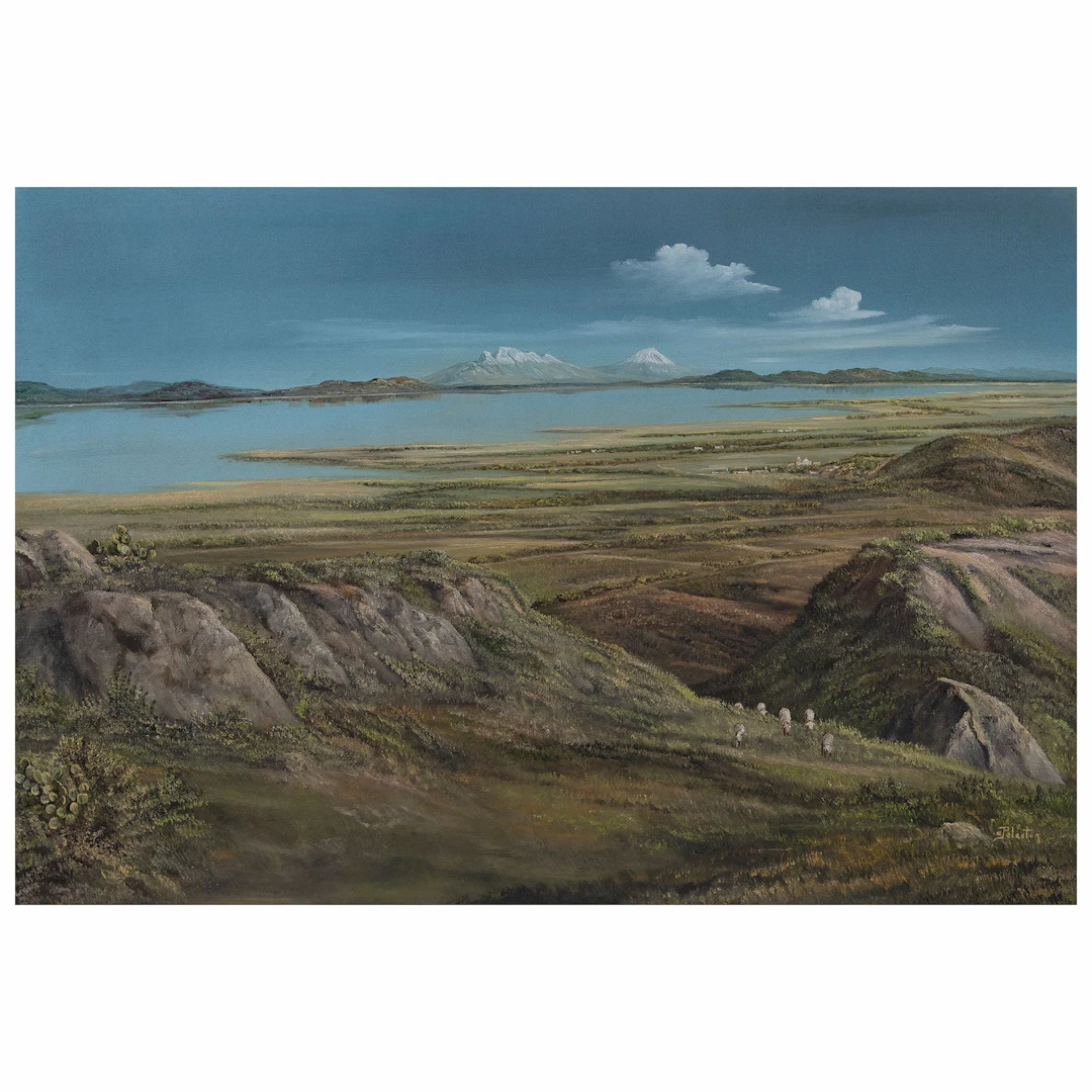 CARLOS PELESTOR. Sin título. Firmado. Óleo sobre tela. 60 x 90 cm