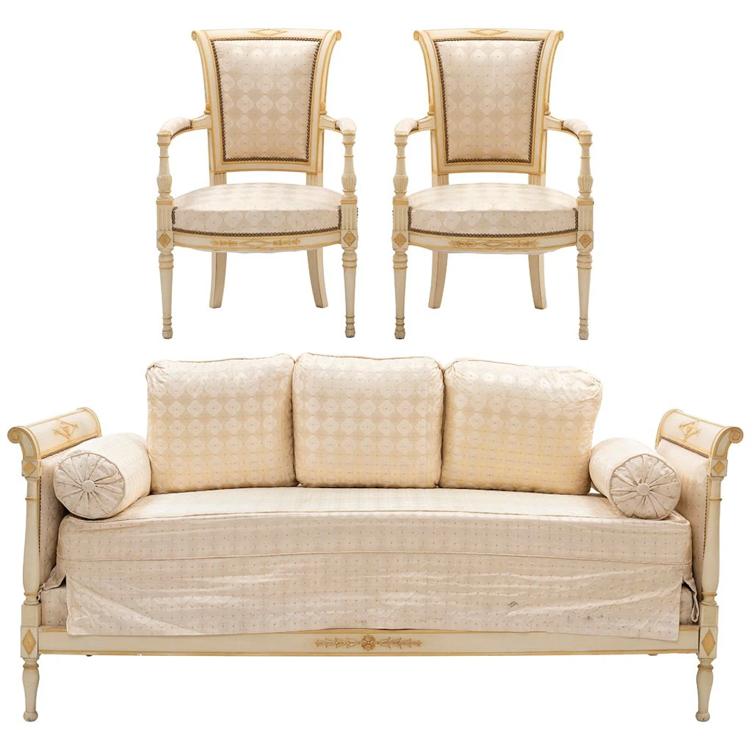 CAMA DE DÍA CON PAR DE SILLONES. FRANCIA, PRINCIPIOS DEL S. XX Estilo