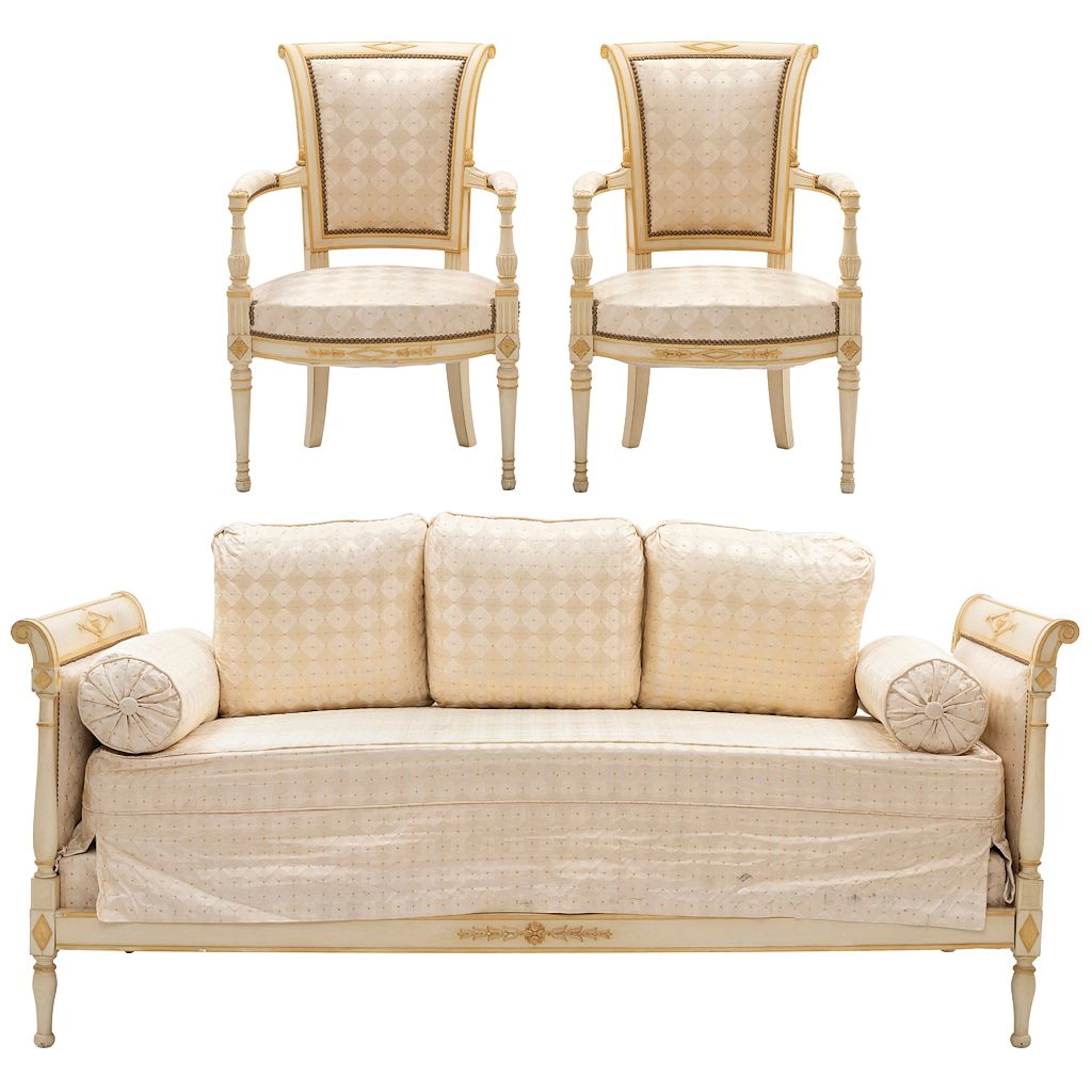 CAMA DE DÍA CON PAR DE SILLONES. FRANCIA, PRINCIPIOS DEL S. XX Estilo
