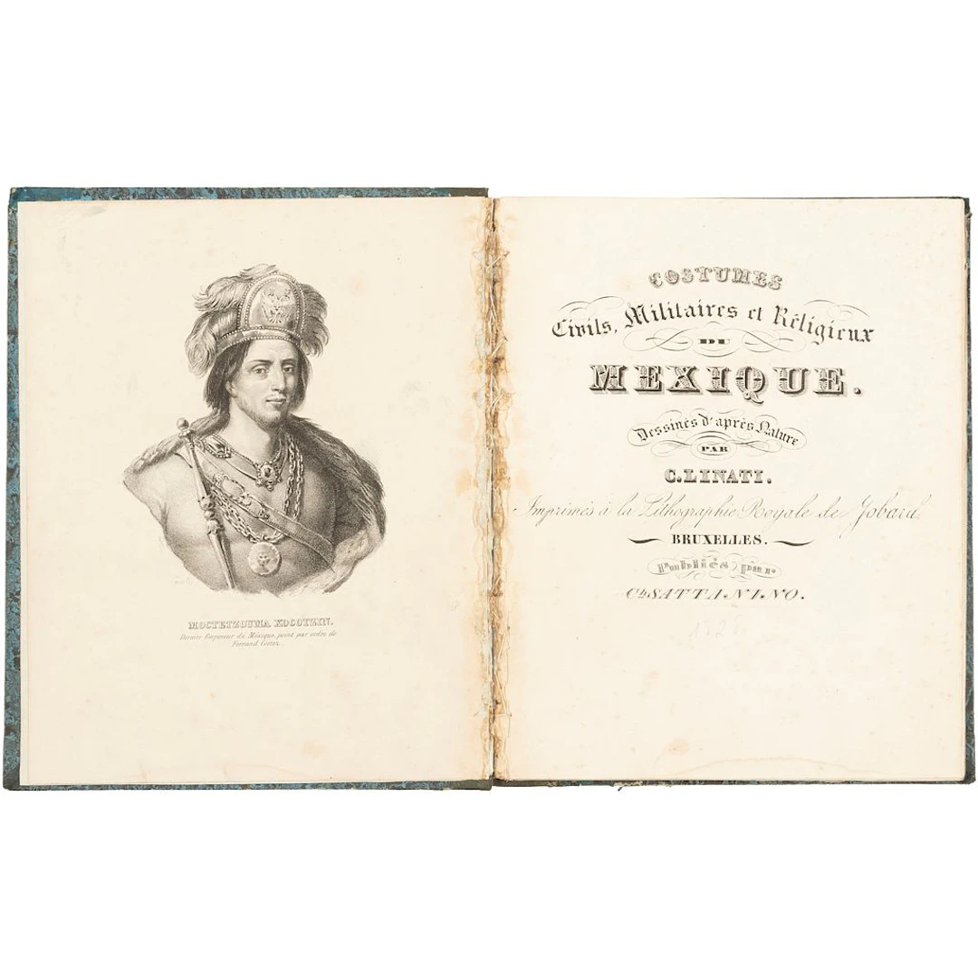 CLAUDIO LINATI (ITALIA, 1790 - MÉXICO, 1832) COSTUMES CIVILS, MILITAIRES