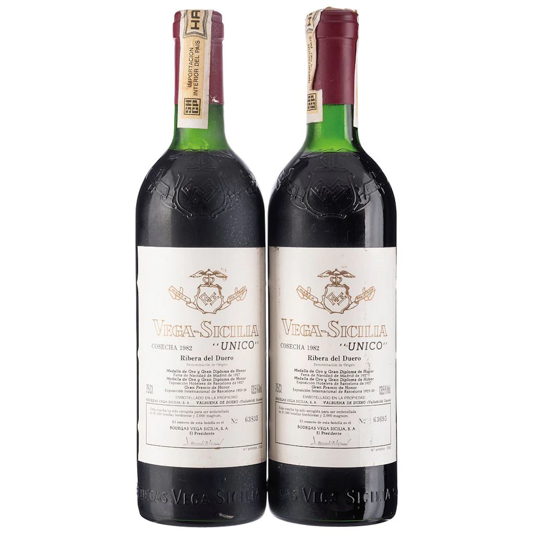 Vega Sicilia "Único" Cosecha: 1982 Ribera del Duero, España Niveles: