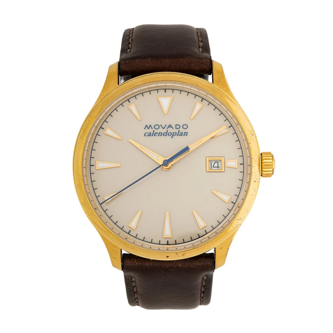 RELOJ MOVADO CALENDOPLAN EN ACERO DORADO REF. MO.03.1.34.6207