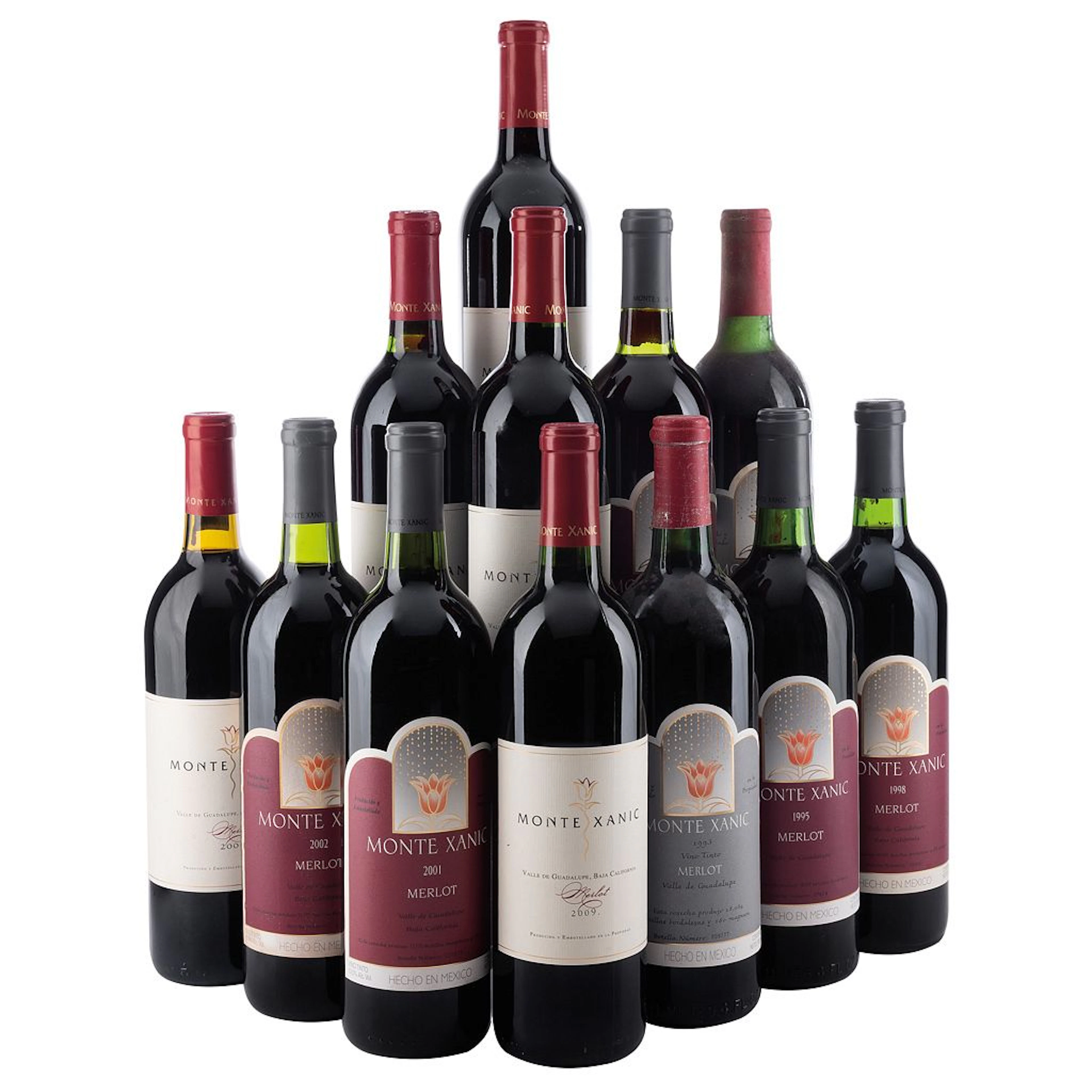 Vertical Merlot Cosechas: 1991, 1993, 1995, 1998, 2001, 2002, 2003