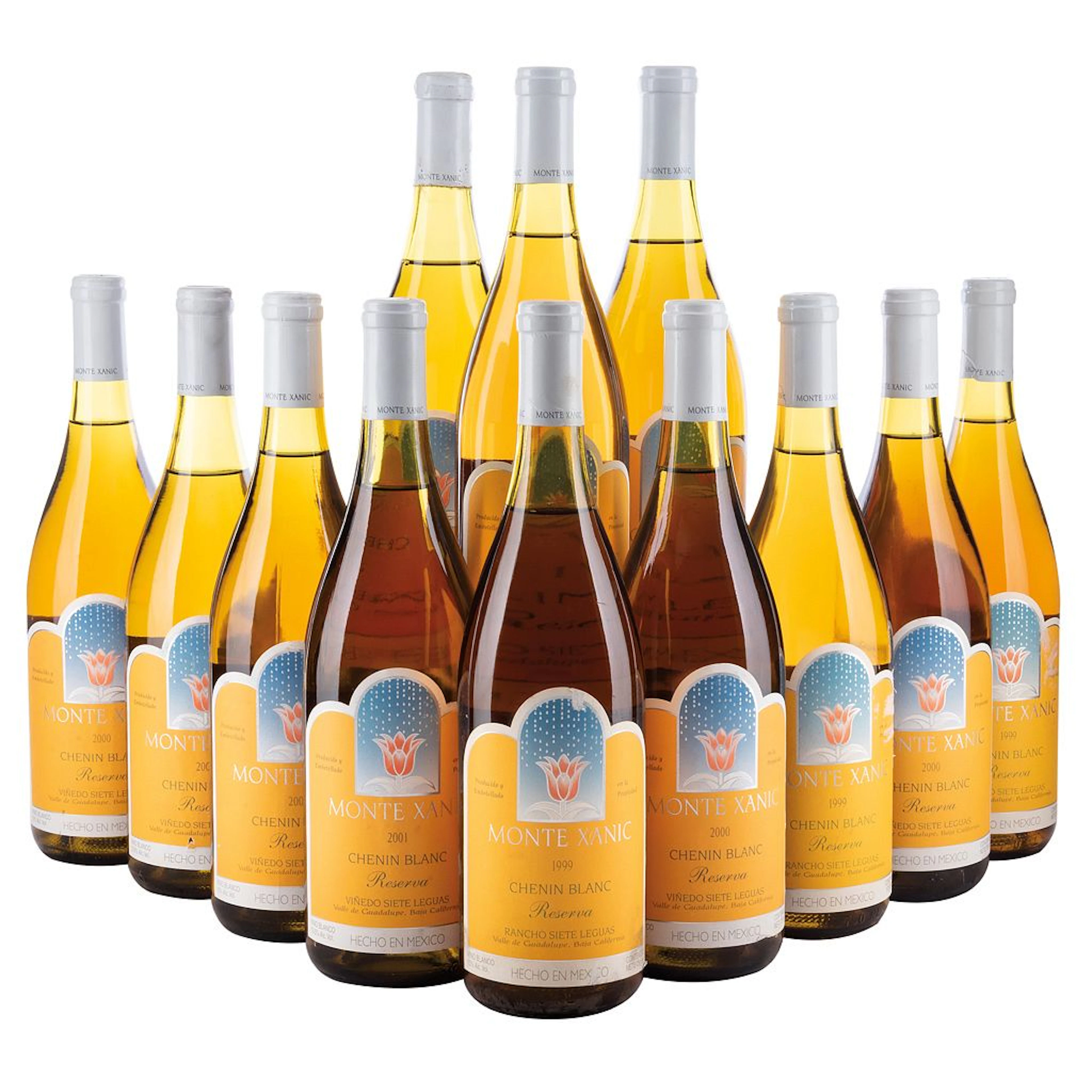 Vertical Chenin Blanc Reserva Cosechas: 1999 (4), 2000 (4), 2001 (4) Piezas: 12